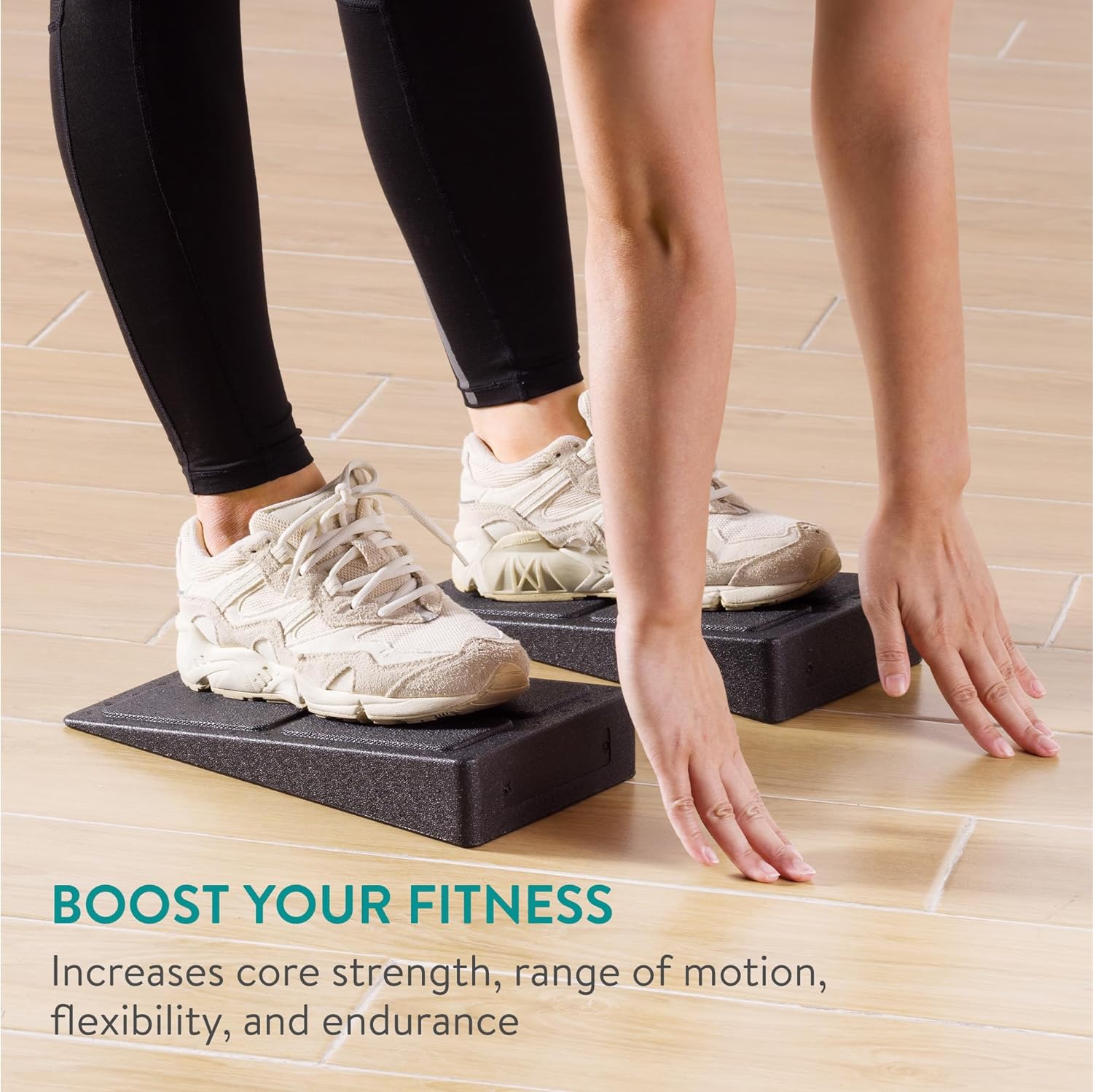 Navaris Σετ με 2 Σφήνες Ημικαθισμάτων / Squat - Black - 61740.01