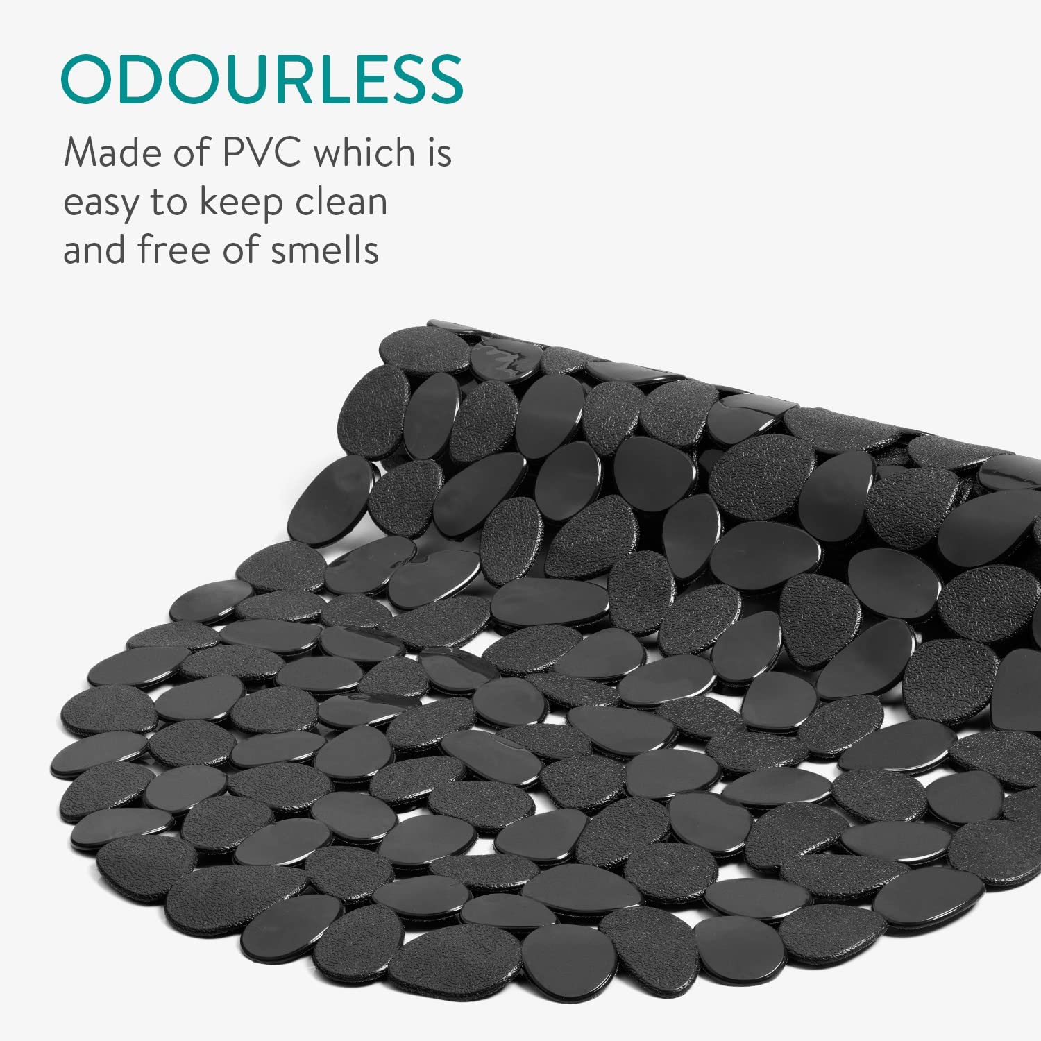 Navaris Αντιολισθητικό Χαλάκι Μπάνιου - Black - 48965.01