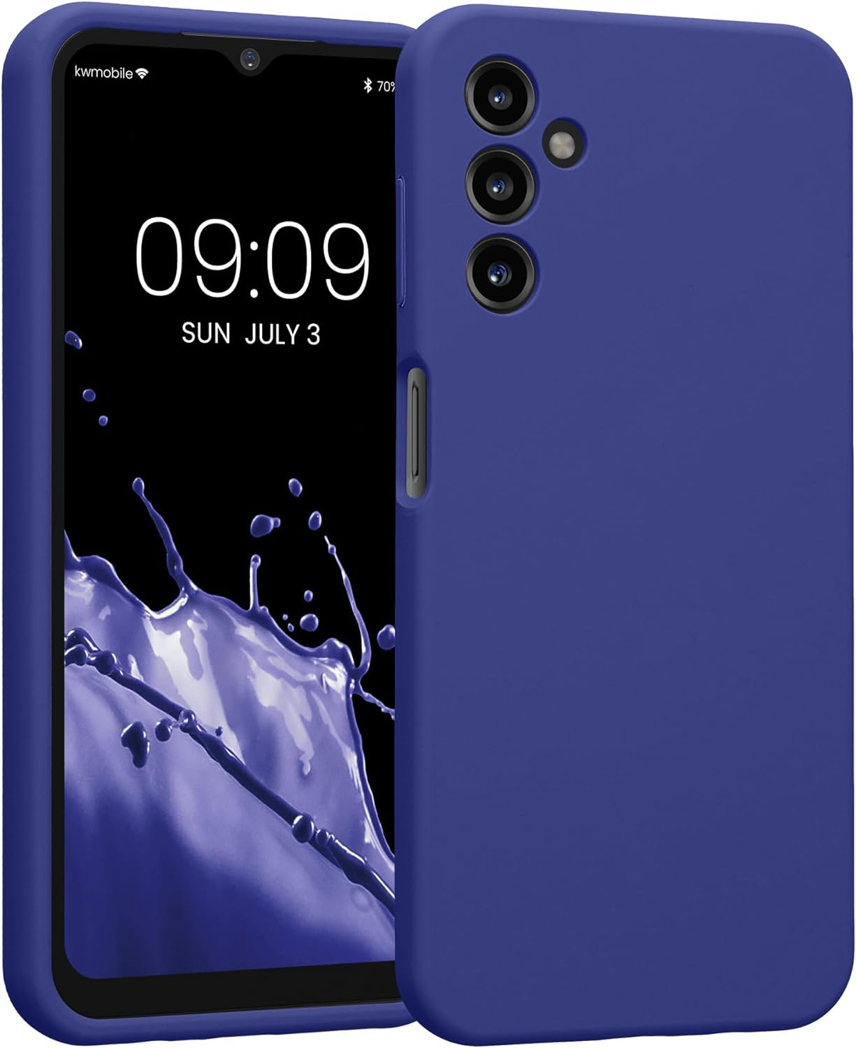 KW Samsung Galaxy A14 5G Θήκη Σιλικόνης Rubberized TPU - Blue Purple