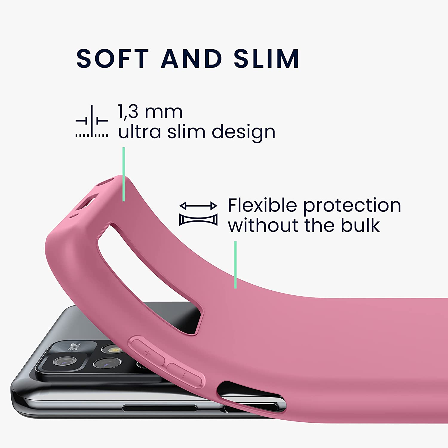 KW Xiaomi Redmi 10 Θήκη Σιλικόνης TPU - Deep Rusty Rose - 56147.167