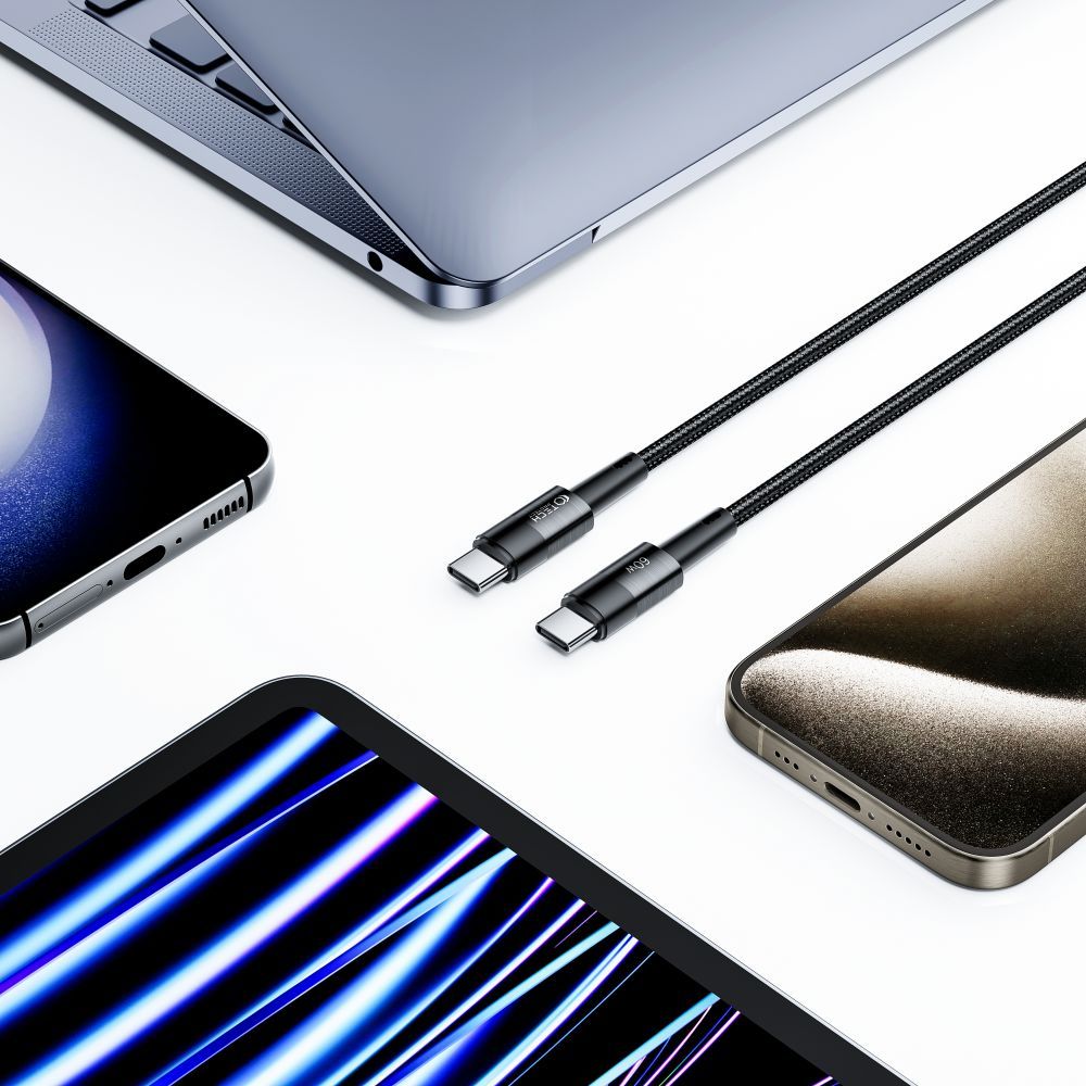 Tech-Protect UltraBoost PD 60W 3A - Καλώδιο Δεδομένων και Φόρτισης Type-C to Type-C - 3m - Grey