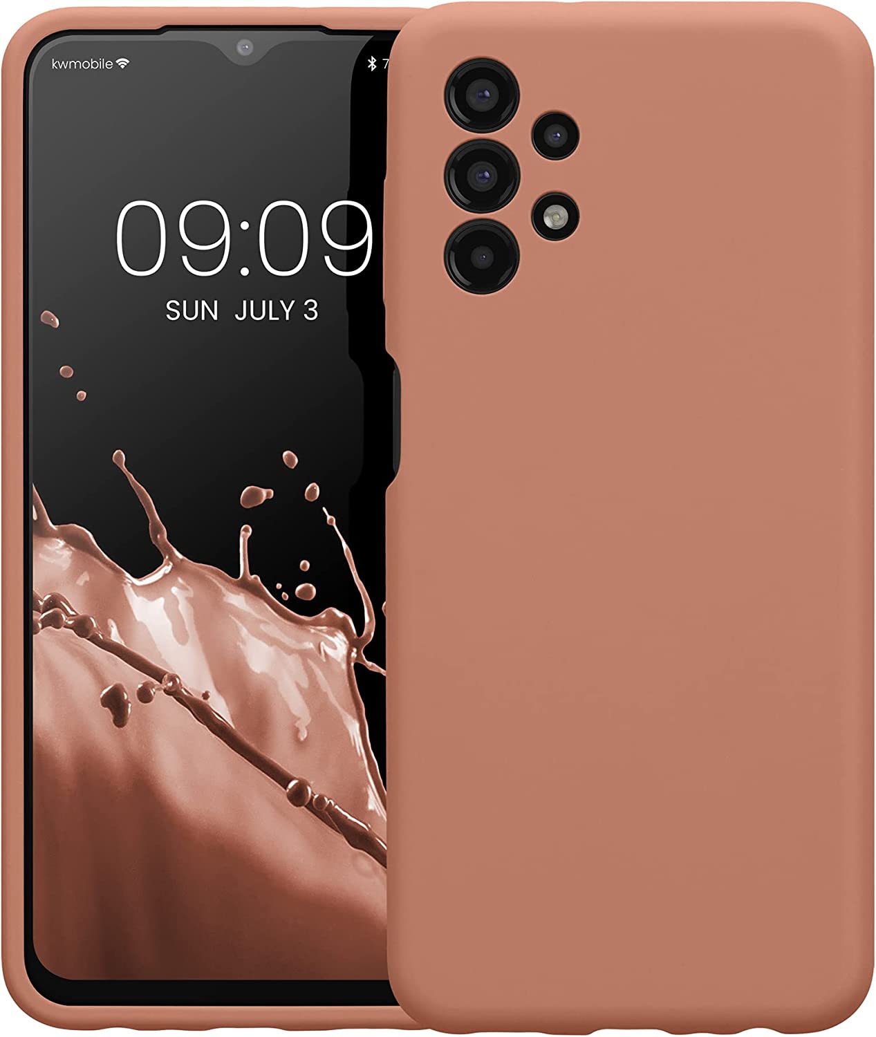 KW Samsung Galaxy A13 4G Θήκη Σιλικόνης Rubberized TPU - Coconut Swirl - 57832.225