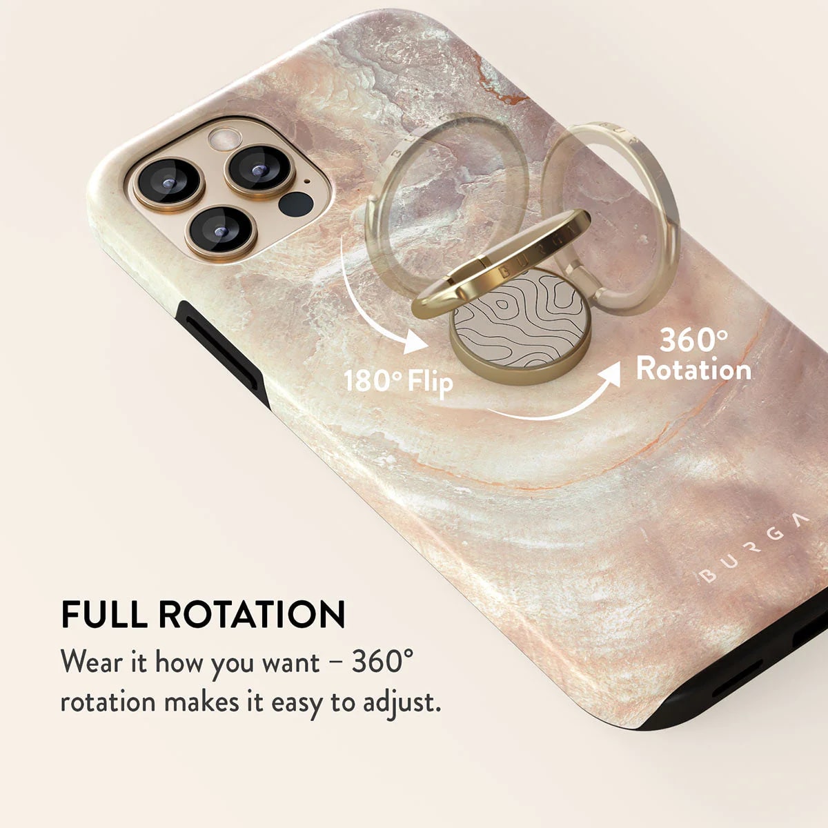 Burga Ring Holder - Δαχτυλίδι Συγκράτησης Κινητού - Βάση Στήριξης - Gold - Wild Terrain