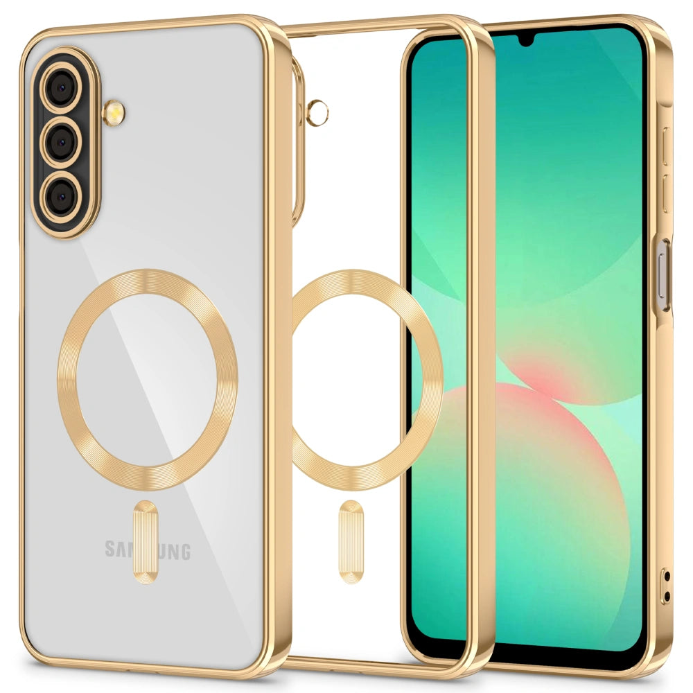 Tech-Protect Samsung Galaxy A26 5G MagFlex Θήκη Σιλικόνης TPU με MagSafe - Shiny Gold