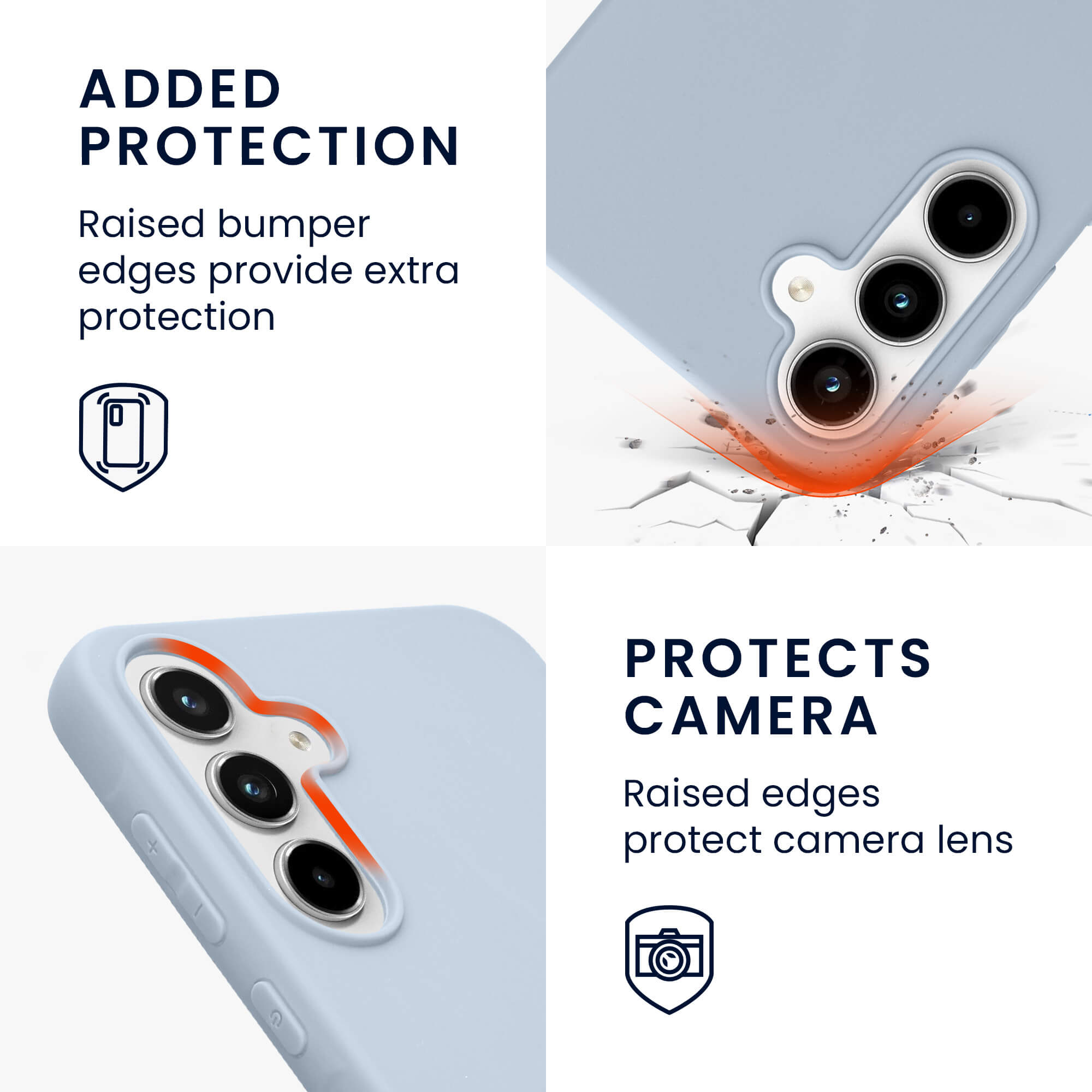 KW Samsung Galaxy A55 5G Λεπτή Θήκη Σιλικόνης TPU - Matte Light Blue