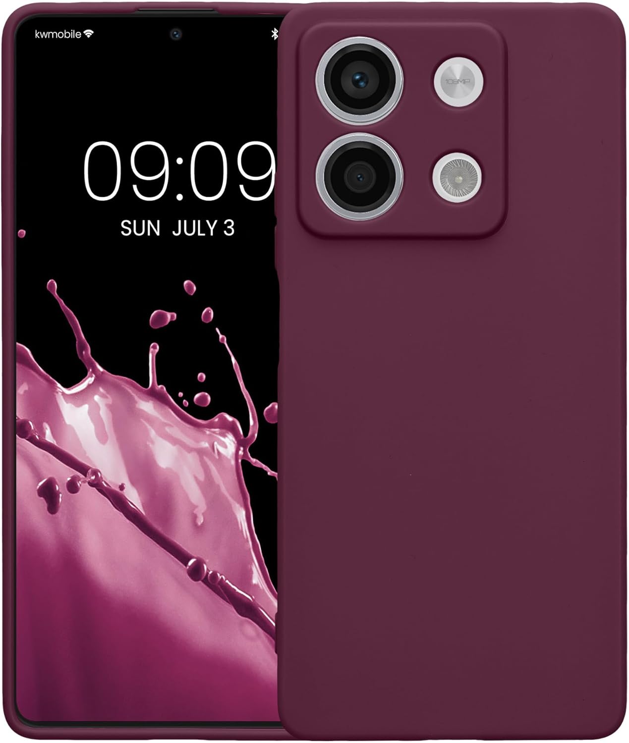 KW Xiaomi Redmi Note 13 5G Θήκη Σιλικόνης TPU - Bordeaux Purple