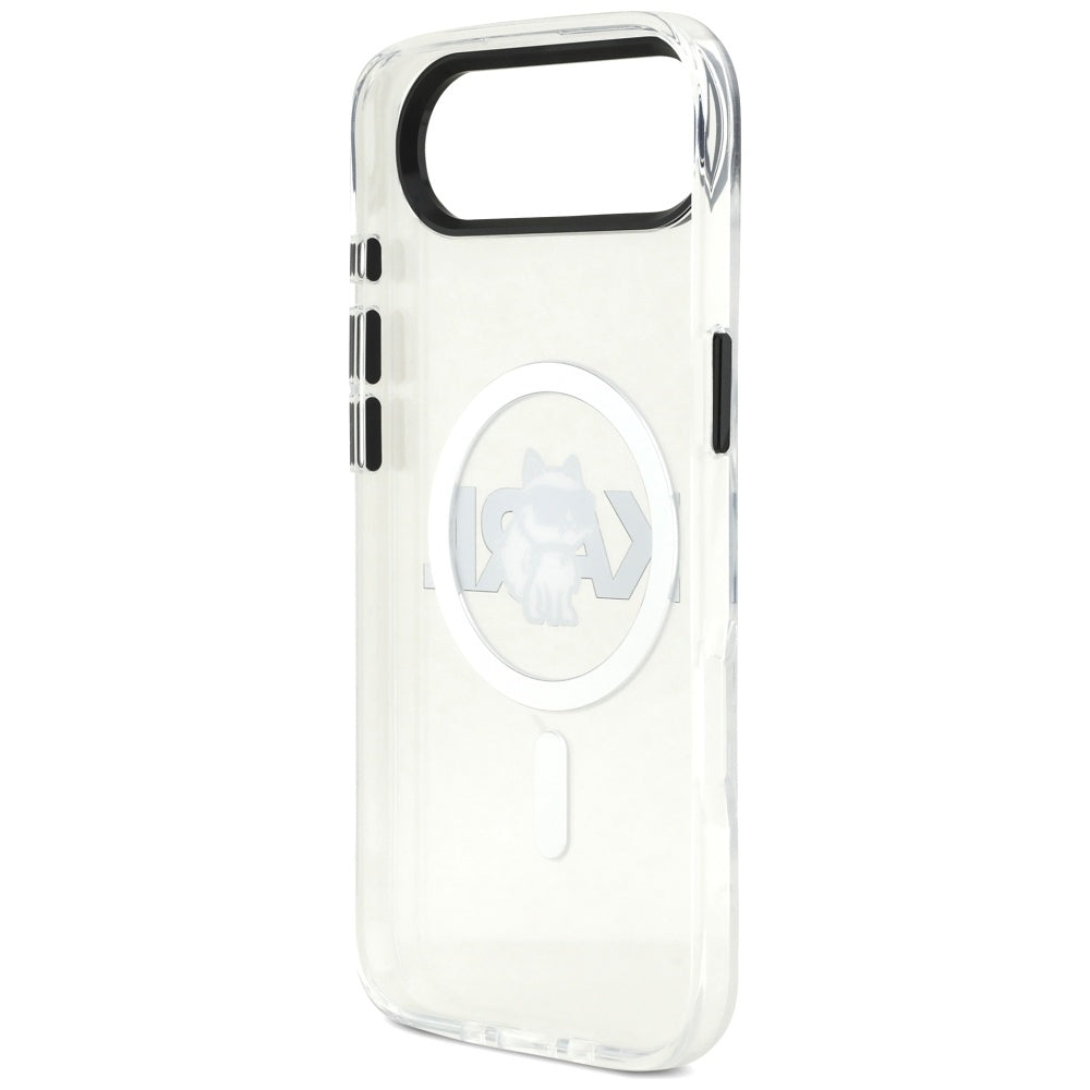 Karl Lagerfeld iPhone Air - IML Choupette Sketch Logo MagSafe - Σκληρή Θήκη με Πλαίσιο Σιλικόνης - Clear - KLHMP17MHGCHGKBT