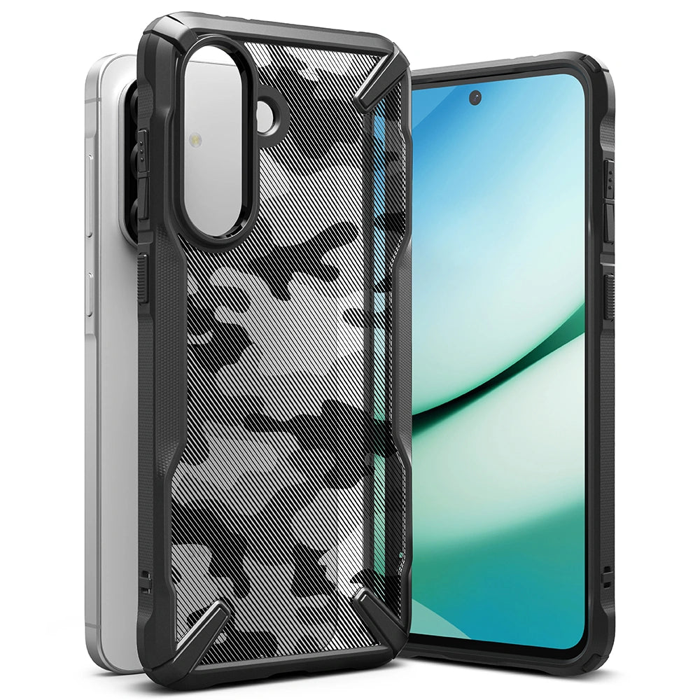 Ringke Samsung Galaxy A36 5G / A56 5G Fusion X Σκληρή Θήκη με Πλαίσιο Σιλικόνης - Camo Black