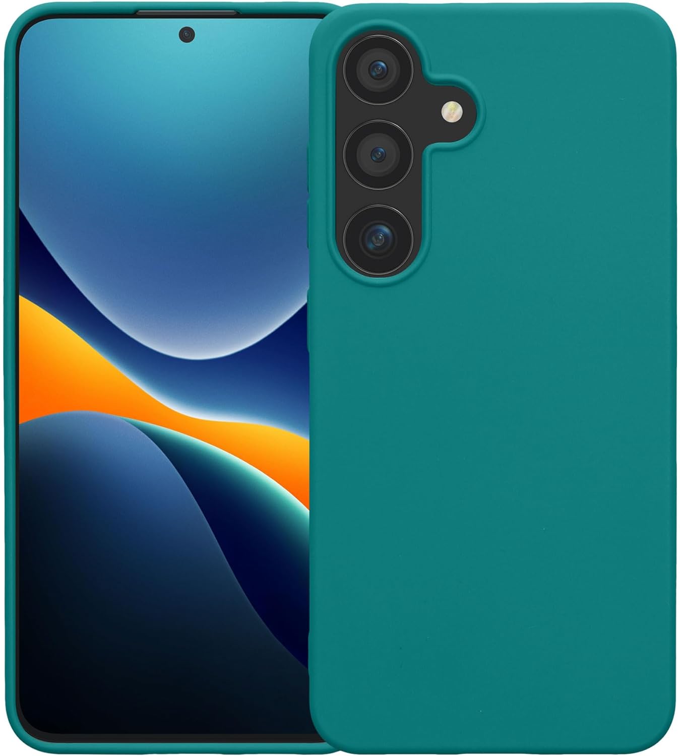 KW Samsung Galaxy S24 Θήκη Σιλικόνης TPU - Petrol Matte