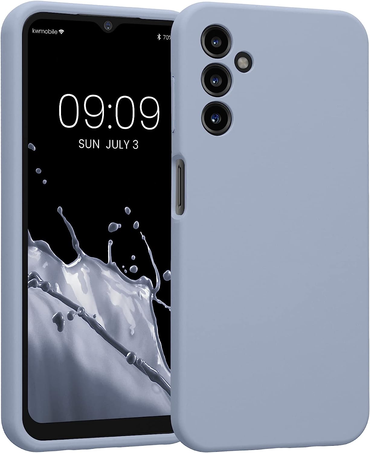 KW Samsung Galaxy A14 5G Θήκη Σιλικόνης Rubber TPU - Light Blue Matte - 60808.58