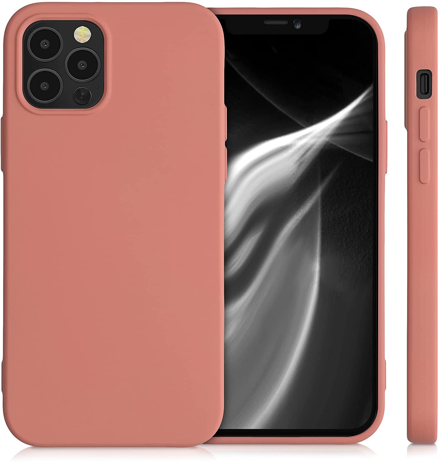 KW iPhone 12 / iPhone 12 Pro Θήκη Σιλικόνης Rubberized TPU - Blush Beauty - 53844.215