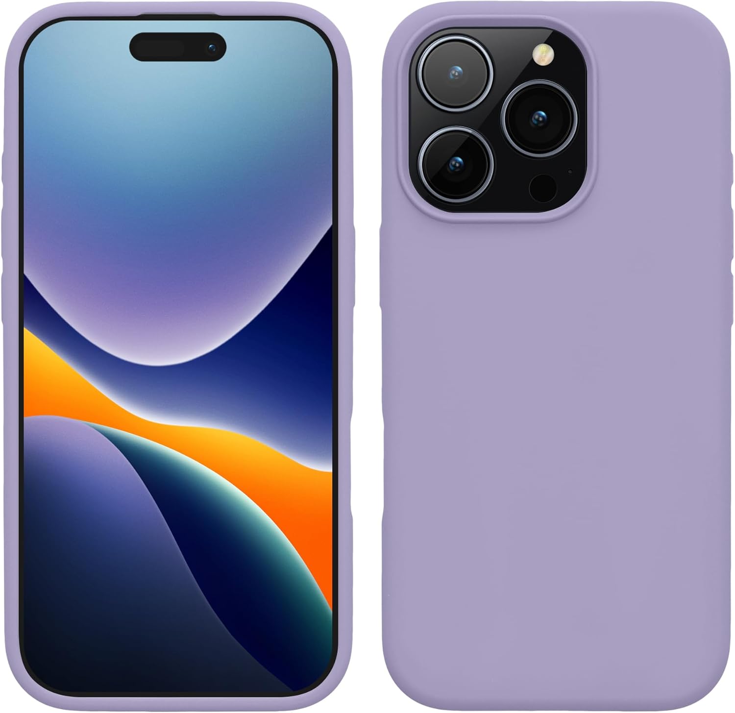KW iPhone 16 Pro Θήκη Σιλικόνης Rubberized TPU - Lavender