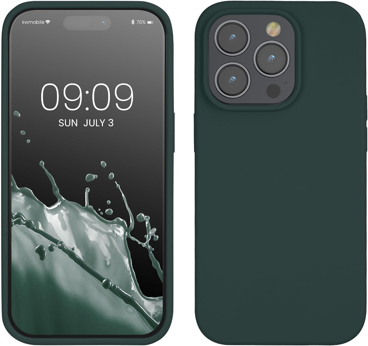 KW iPhone 14 Pro Θήκη Σιλικόνης Rubberized TPU - Moss Green