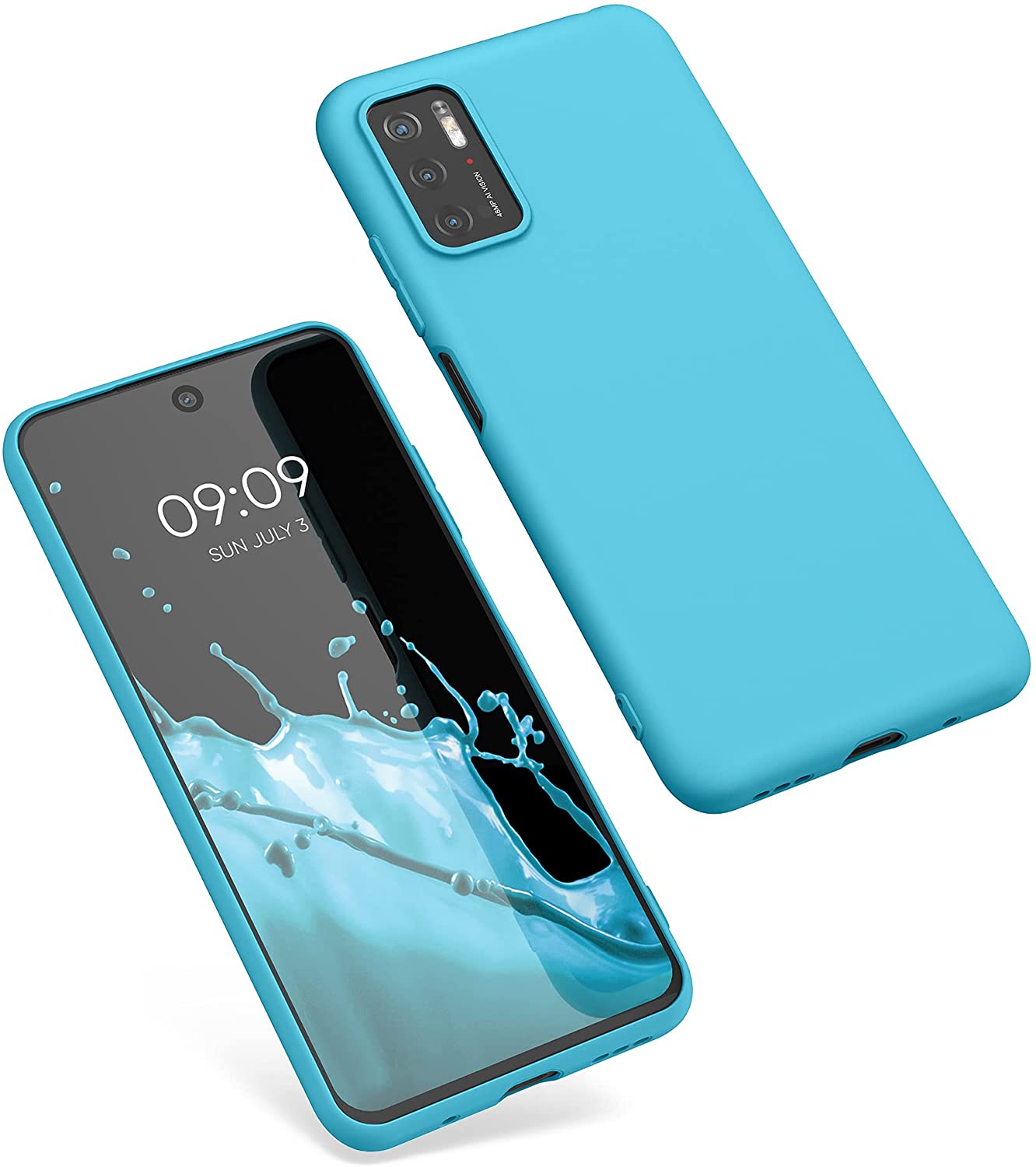 KW Xiaomi Poco M3 Pro 5G Θήκη Σιλικόνης TPU - Sea Blue - 55363.223