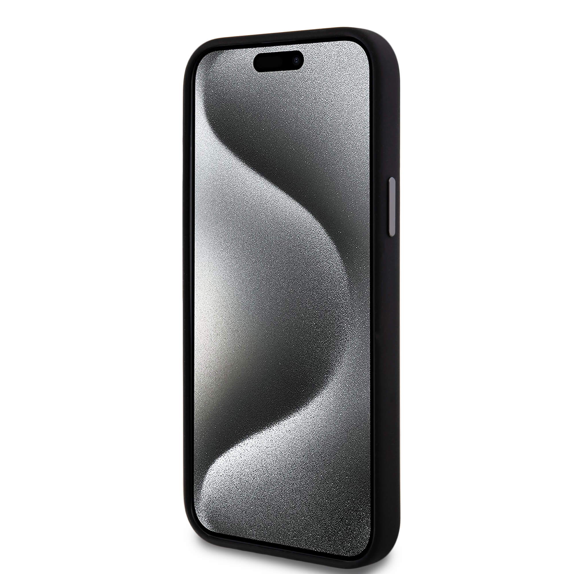 DKNY iPhone 15 Plus / 14 Plus - Liquid Silicone Metal Logo - Σκληρή Θήκη με Πλαίσιο Σιλικόνης - Black