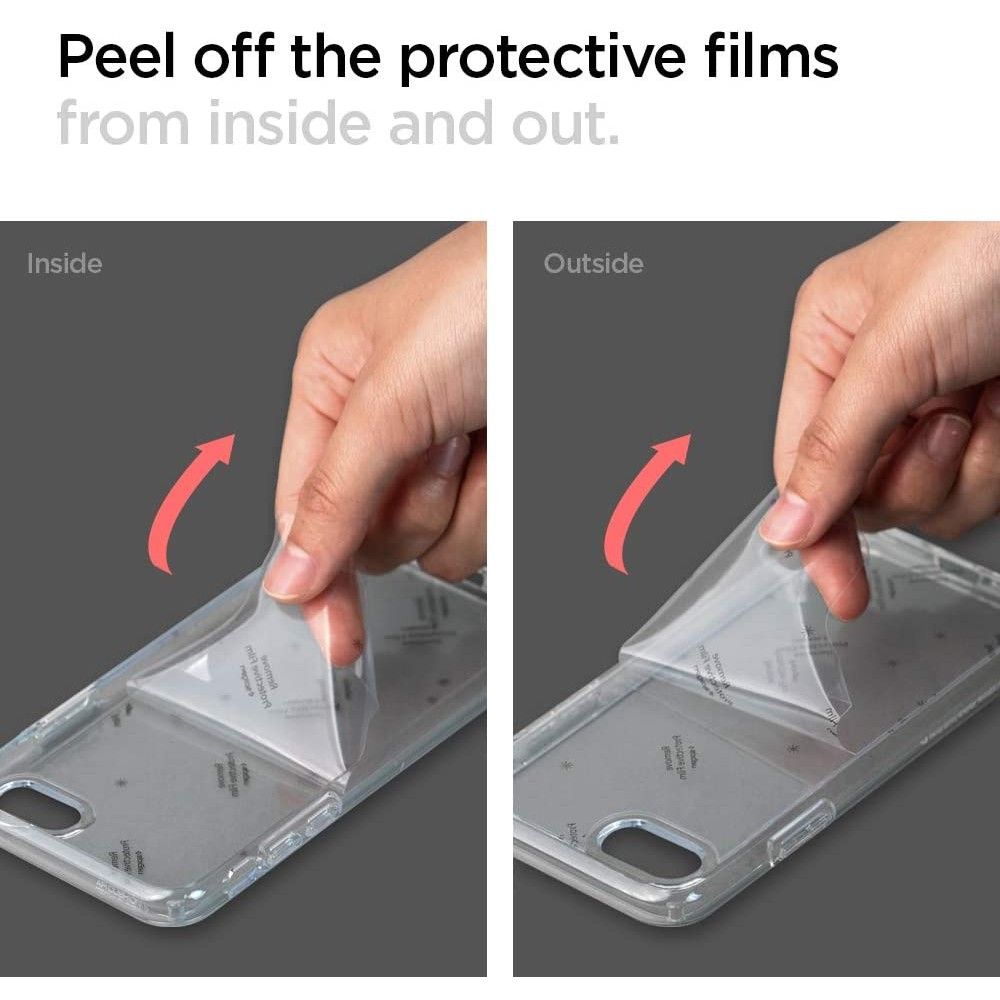 Spigen iPhone SE 2022 / SE 2020 / 7 / 8 Ultra Hybrid Σκληρή Θήκη με Πλαίσιο Σιλικόνης - Crystal Clear