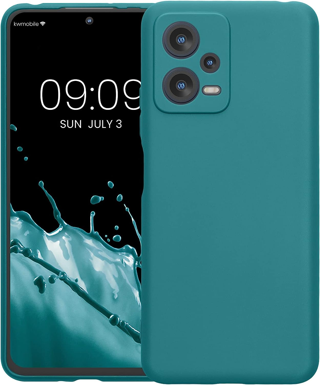 KW Xiaomi Redmi Note 12 5G / Poco X5 5G Θήκη Σιλικόνης TPU - Teal Matte - 60887.57