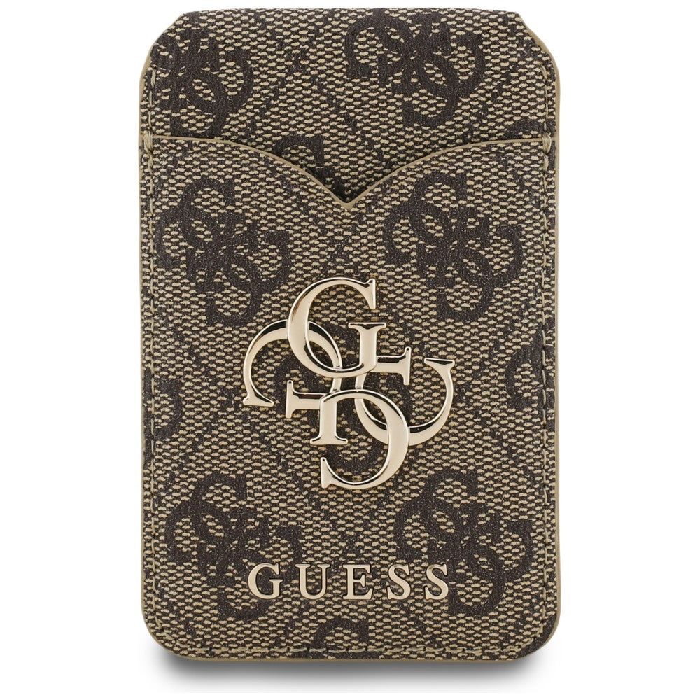 Guess Μαγνητική MagSafe Θήκη για Κάρτες / Stand με Καθρέφτη - 4G Stand and Mirror - Brown