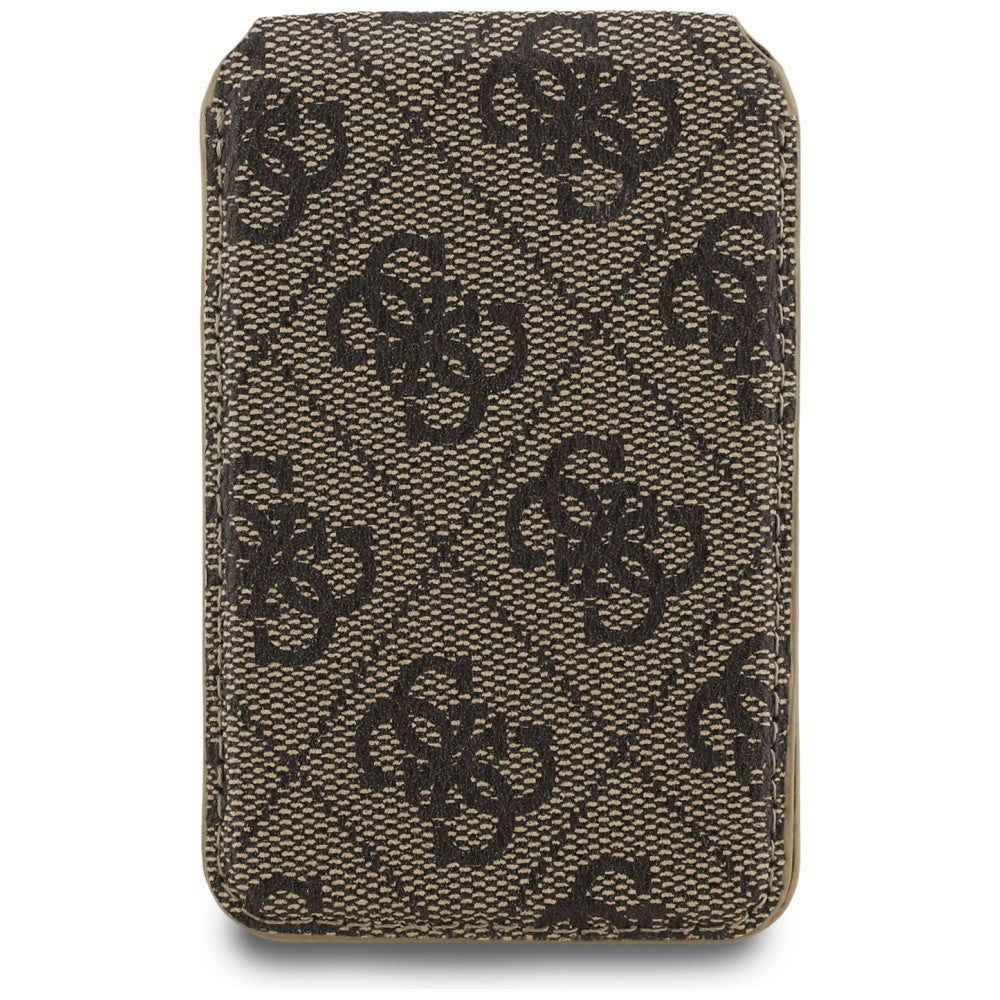 Guess Μαγνητική MagSafe Θήκη για Κάρτες / Stand με Καθρέφτη - 4G Stand and Mirror - Brown