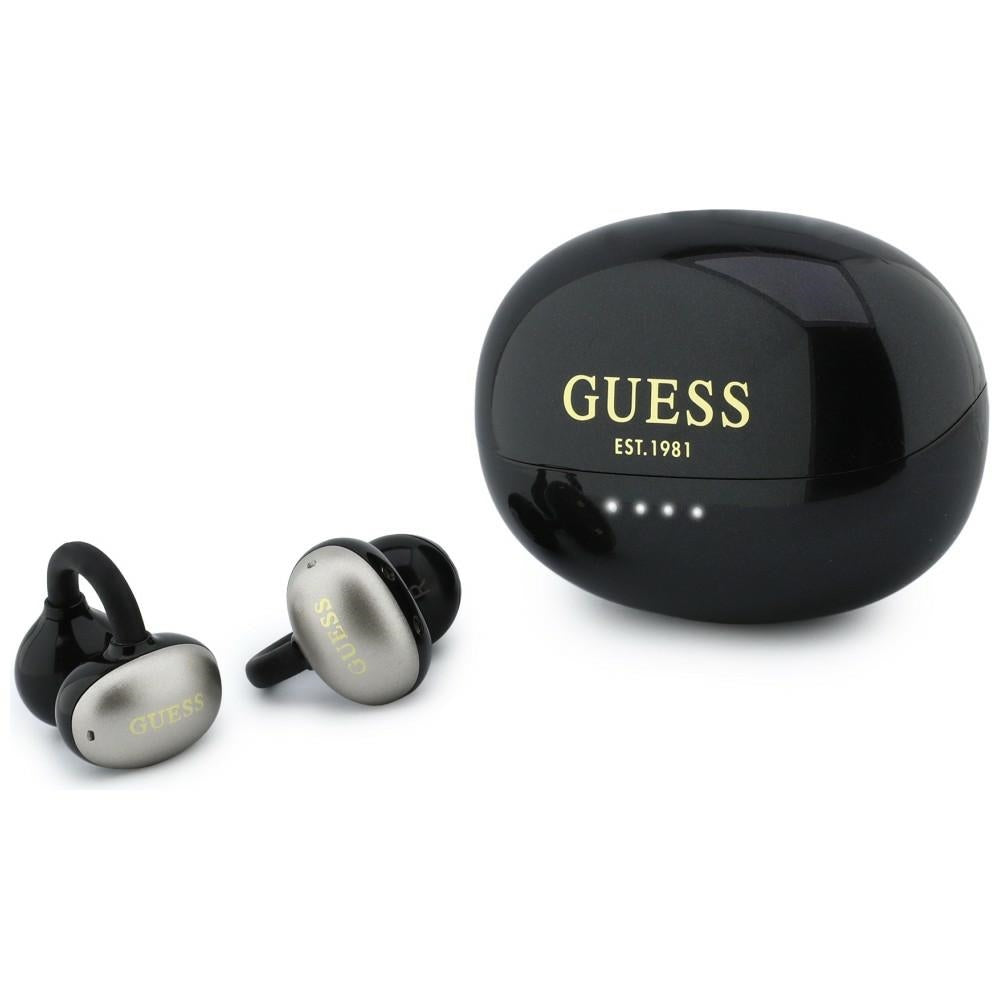 Guess Ασύρματα Bluetooth ακουστικά για Κλήσεις / Μουσική - Classic Logo OWS - Black