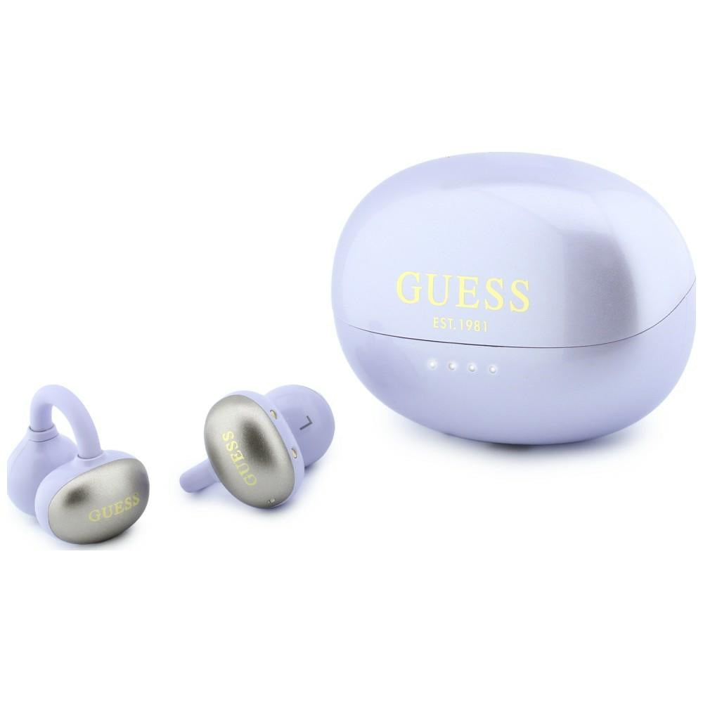 Guess Ασύρματα Bluetooth ακουστικά για Κλήσεις / Μουσική - Classic Logo OWS - Purple