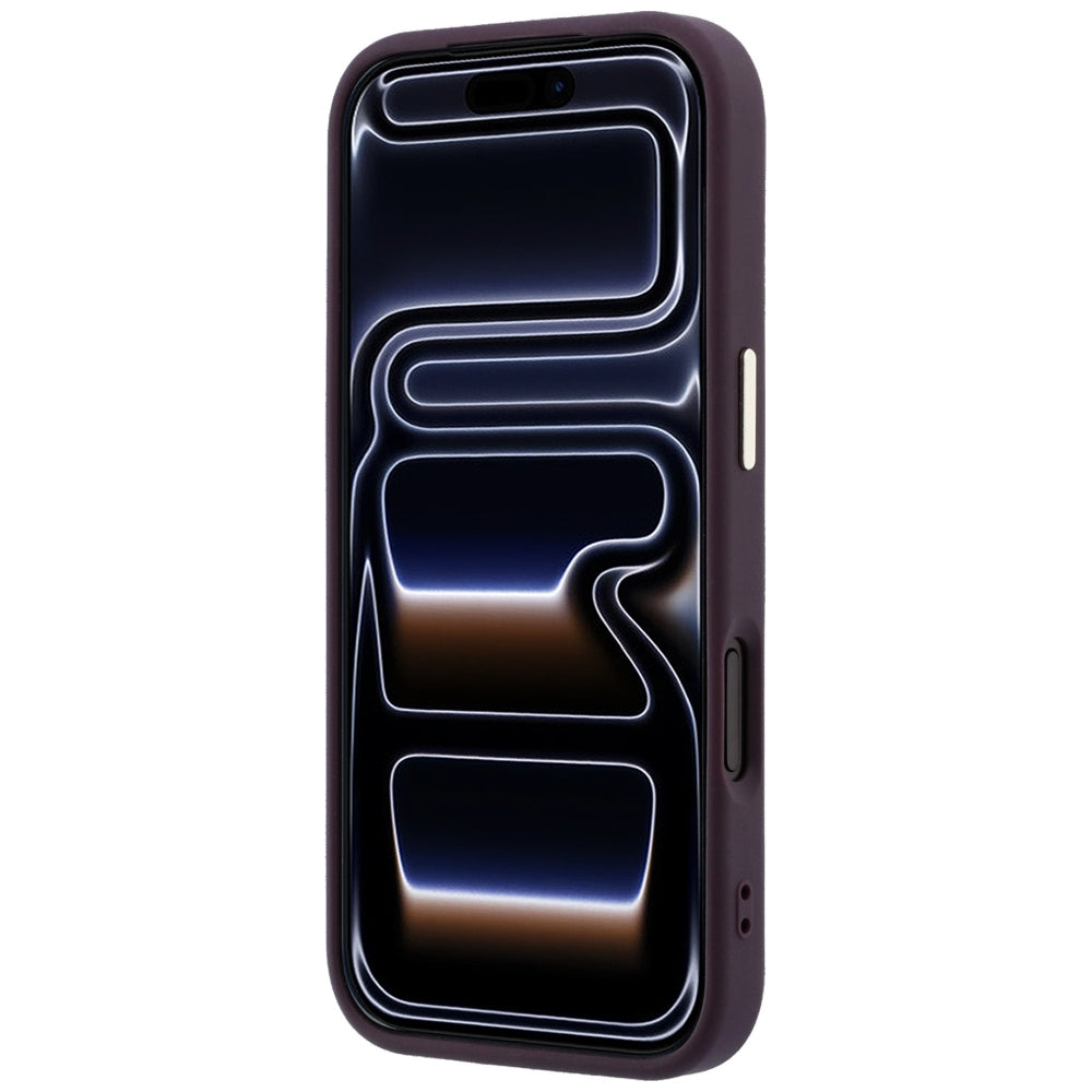 Guess iPhone 18 Pro / iPhone 17 Pro - Σκληρή Θήκη με Επένδυση Συνθετικού Δέρματος MagSafe - Saffiano Small 4G and Classic Logo - Burgundy