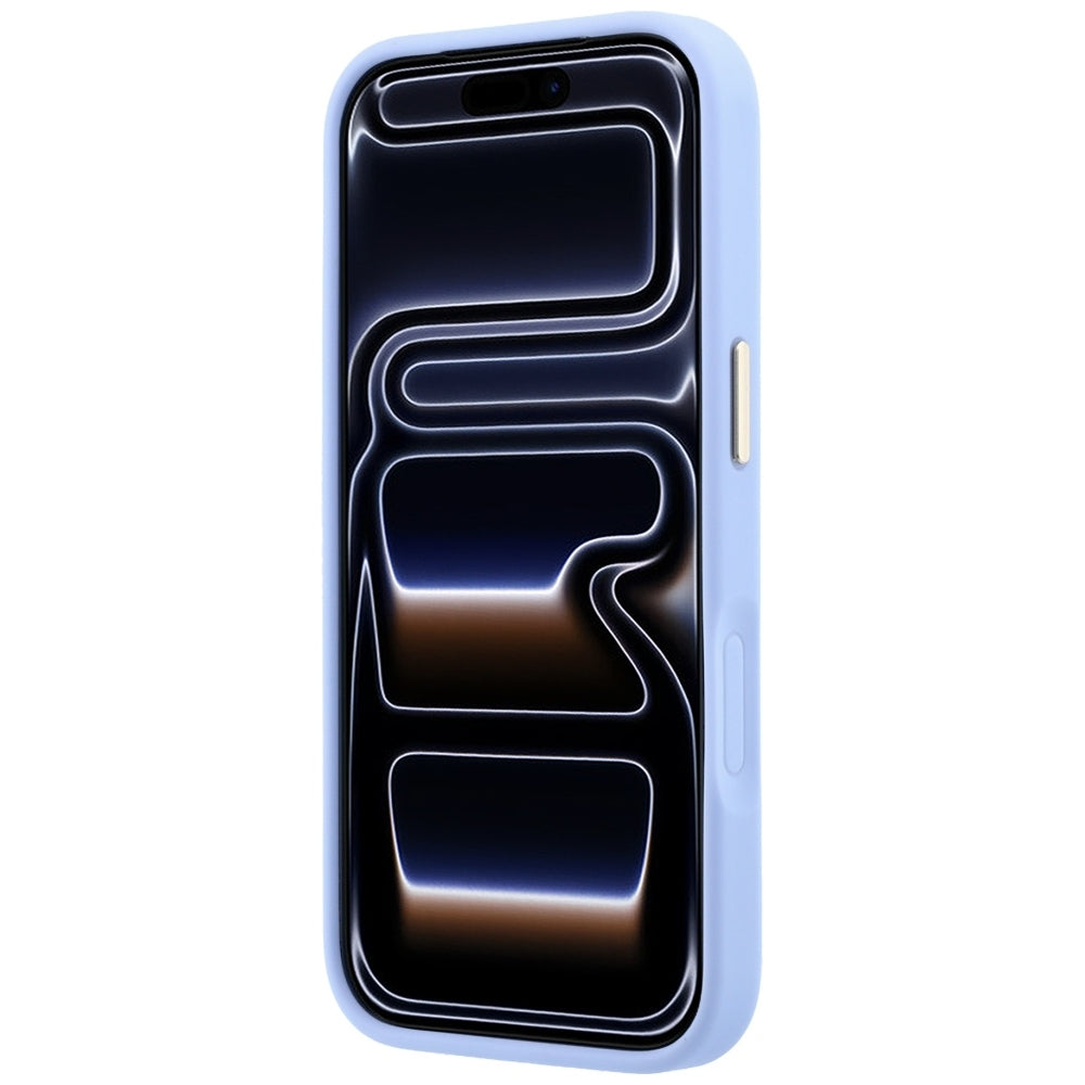 Guess iPhone 18 Pro Max / iPhone 17 Pro Max - Σκληρή Θήκη με Επένδυση Συνθετικού Δέρματος MagSafe - Saffiano Peony and Ring - Light Blue
