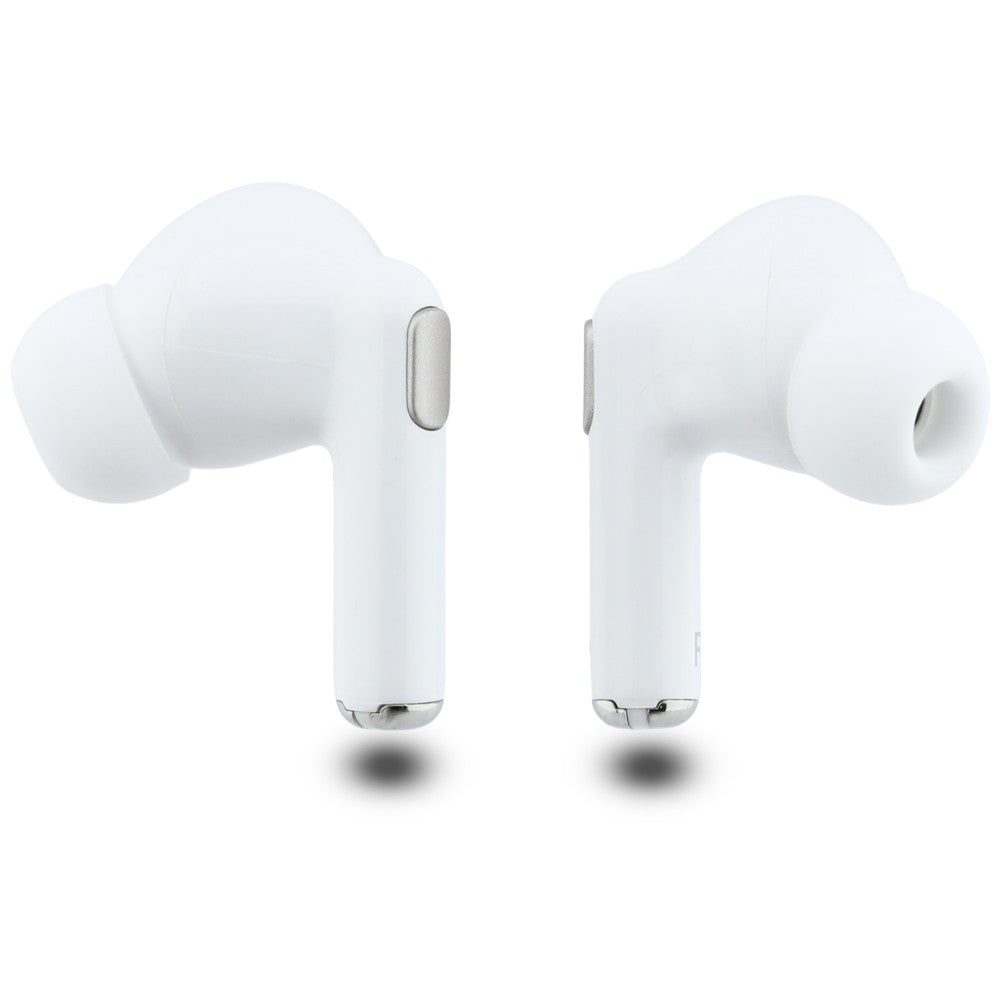 Guess Ασύρματα Bluetooth Ακουστικά για Κλήσεις / Μουσική - TWS Glossy Printed Classic Logo - White