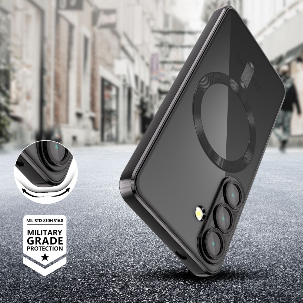 Tech-Protect Samsung Galaxy S25 MagFlex Θήκη Σιλικόνης TPU με MagSafe - Shiny Black