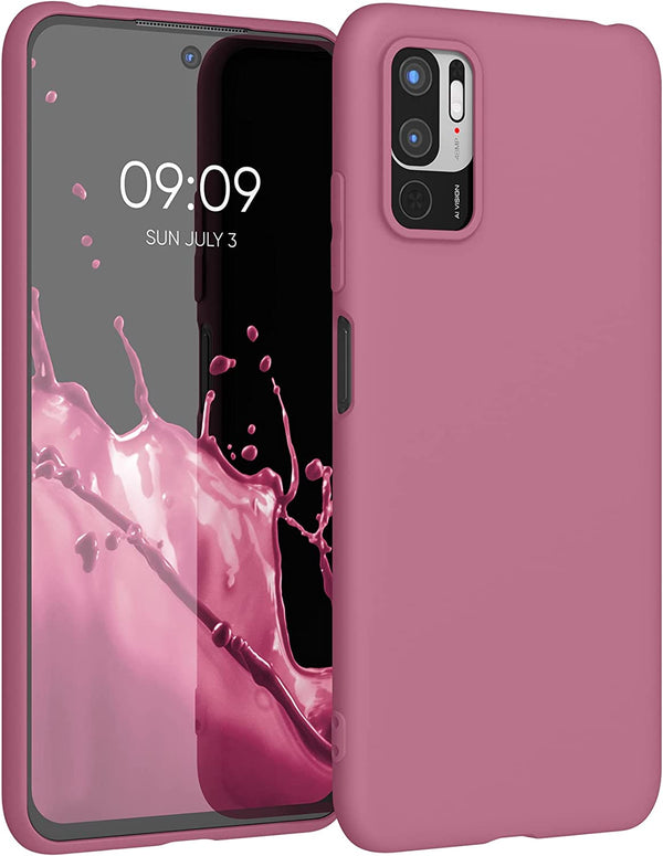 KW Xiaomi Redmi Note 10 5G Θήκη Σιλικόνης TPU - Dark Rose - 54947.167