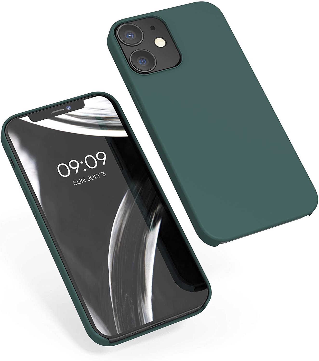 KW iPhone 12 / iPhone 12 Pro Θήκη Σιλικόνης Rubber TPU - Moss Green - 52641.169