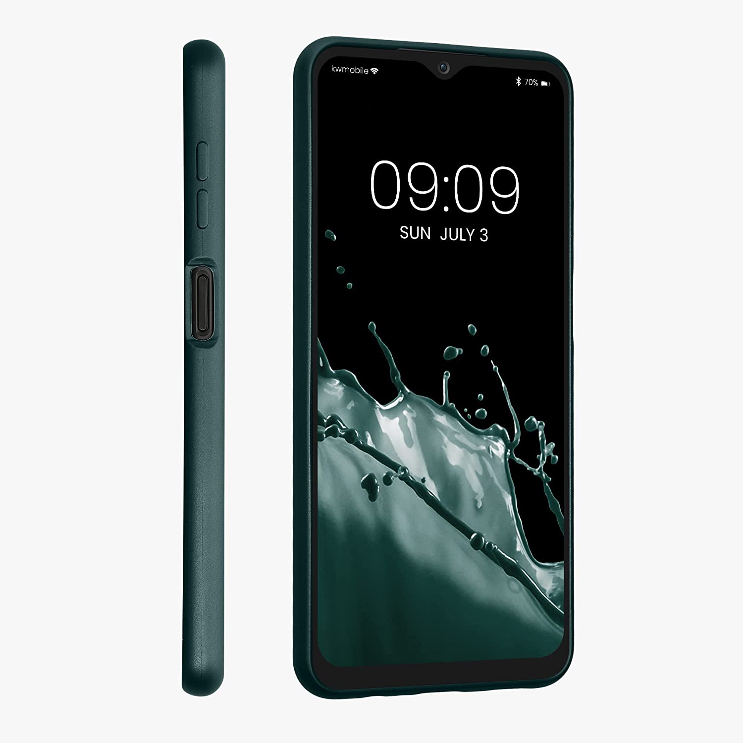 KW Samsung Galaxy A04s Θήκη Σιλικόνης TPU - Metallic Petrol - 60135.14