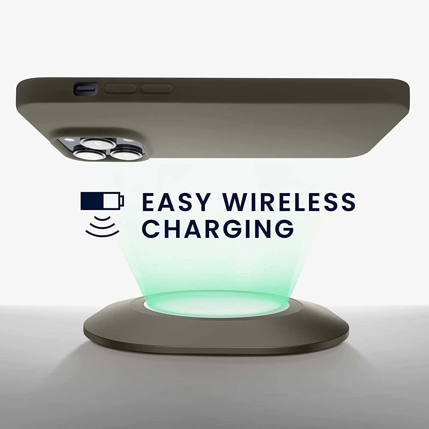 KW iPhone 14 Pro Max Λεπτή Θήκη Σιλικόνης TPU - Olive Green Matte - 59078.101