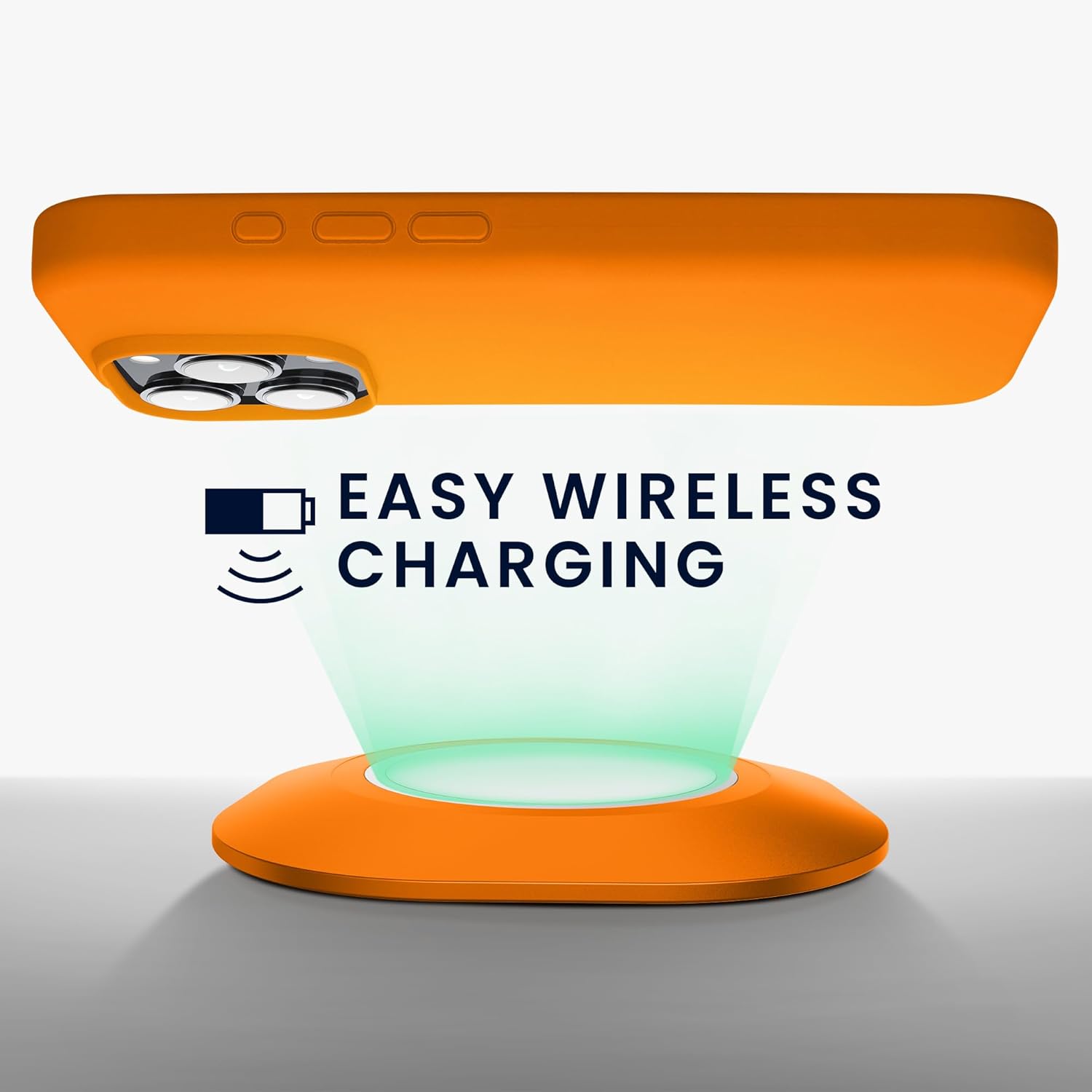 KW iPhone 16 Pro Θήκη Σιλικόνης Rubberized TPU - Fruity Orange