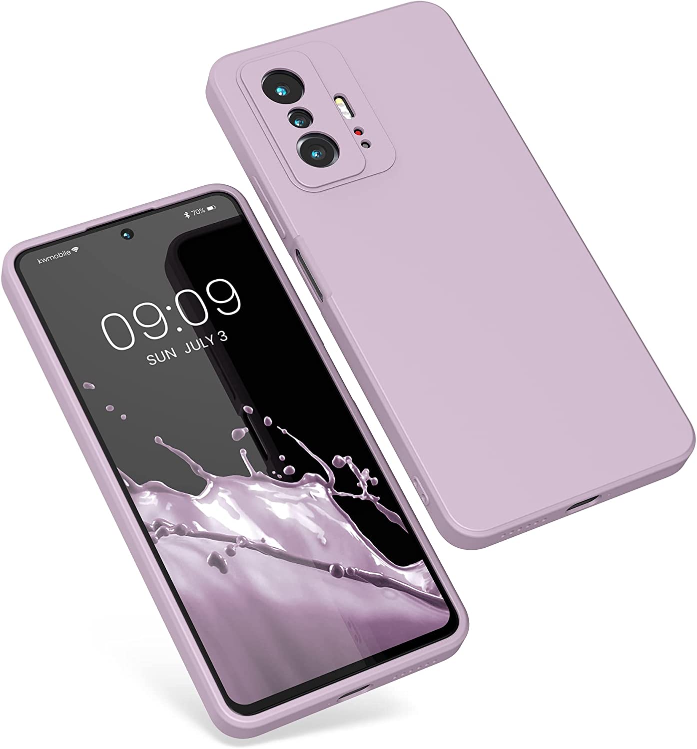 KW Xiaomi 11T / 11T Pro Θήκη Σιλικόνης Rubberized TPU - Mauve - 56573.140