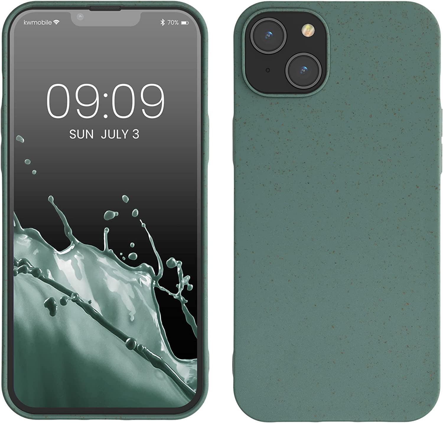 Kalibri iPhone 14 Plus Θήκη Σιλικόνης TPU με Ανακυκλώσιμο και Βιοδιασπώμενο Υλικό - Forest Green - 59218.166