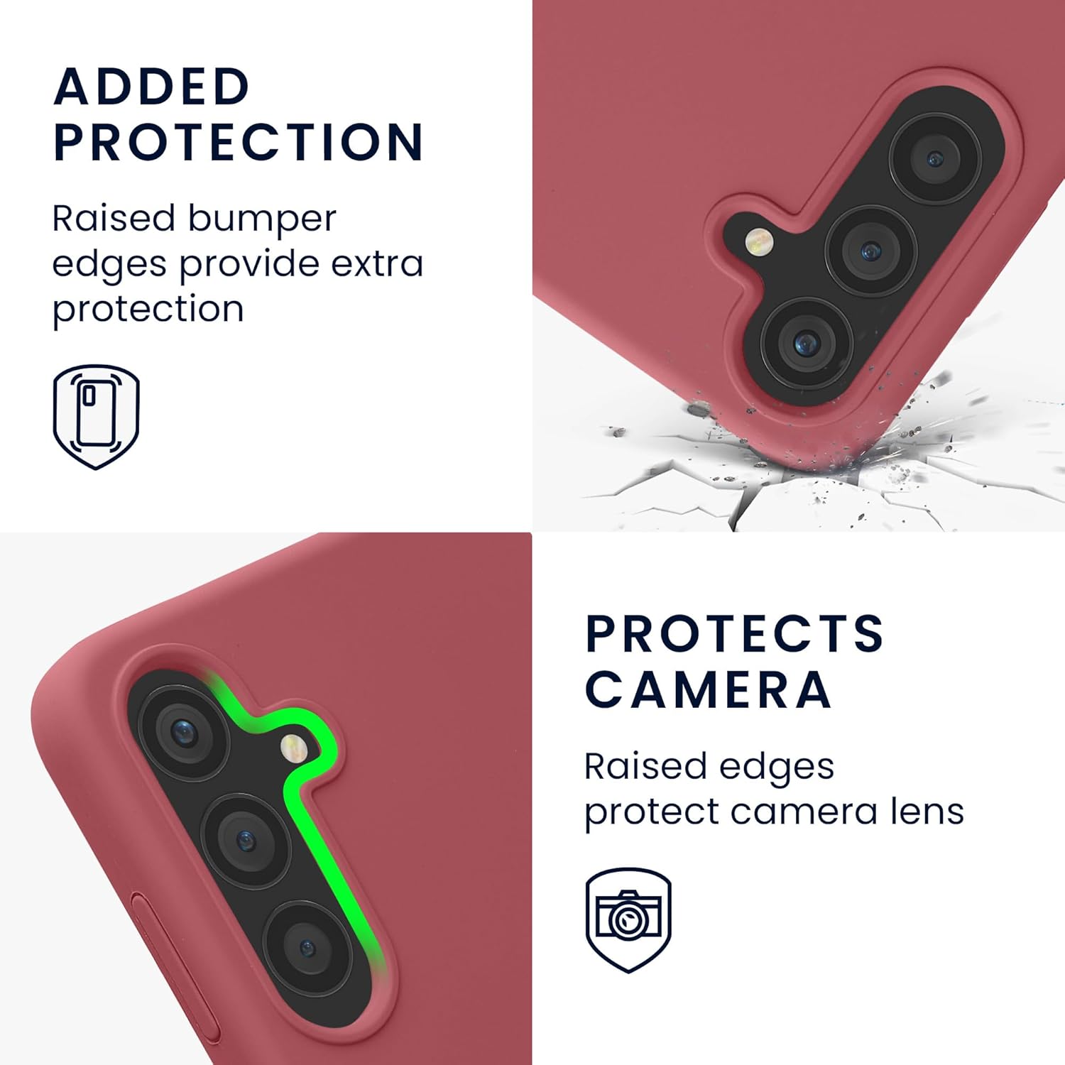 KW Samsung Galaxy S24+ Θήκη Σιλικόνης Rubber TPU με MagSafe - Dark Rose