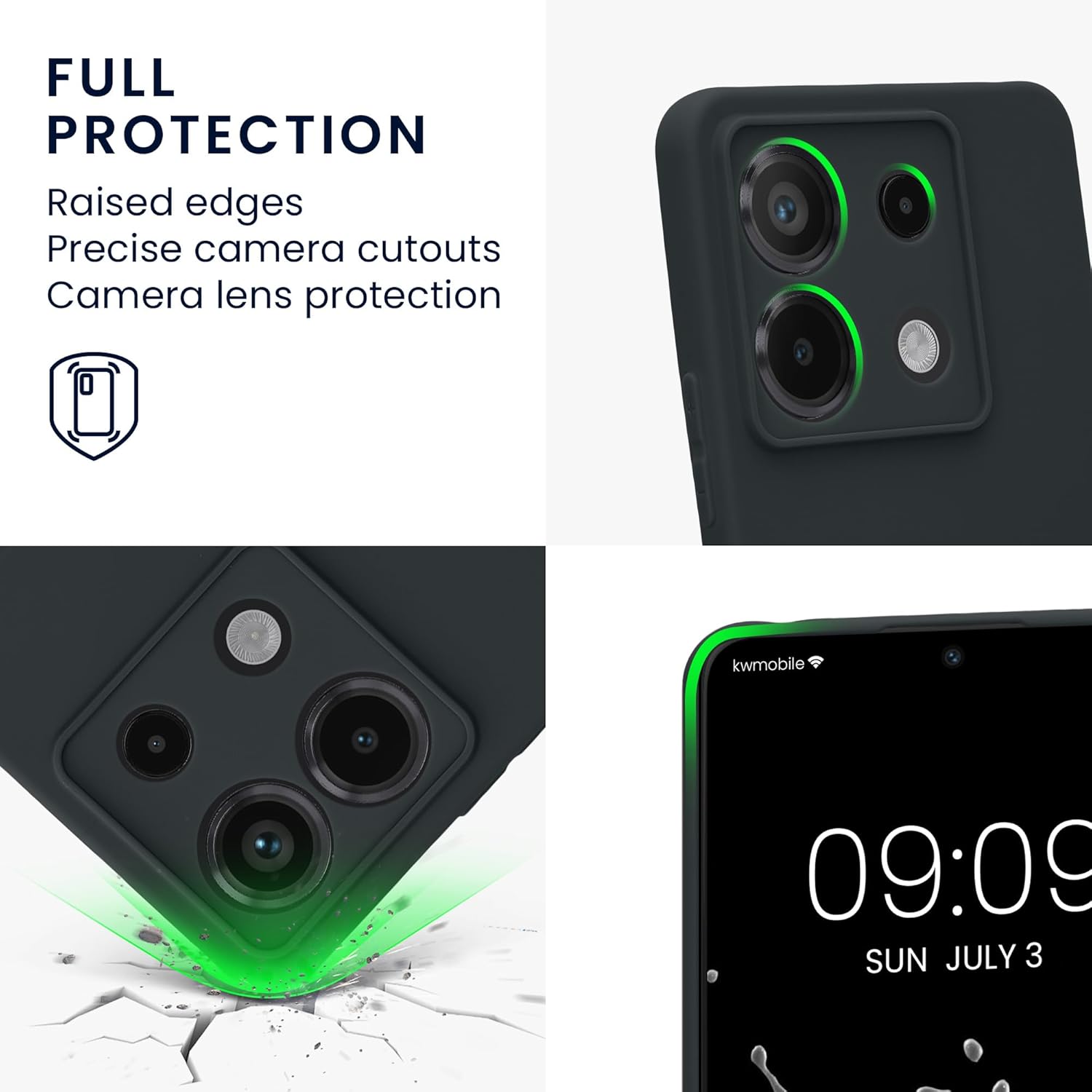 KW Xiaomi Redmi Note 13 Pro 5G / Poco X6 5G Θήκη Σιλικόνης TPU - Blueberry Blue