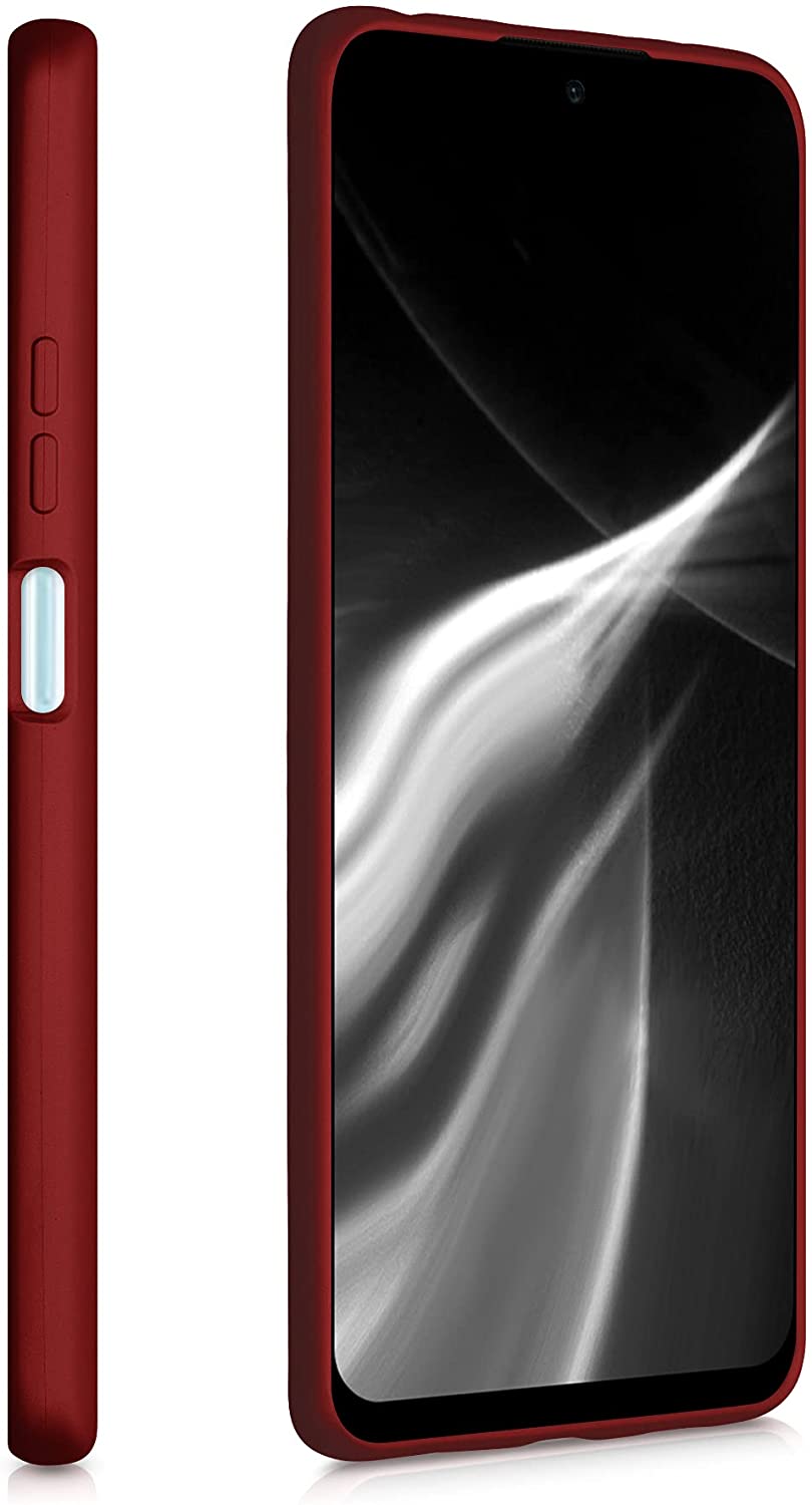 KW Xiaomi Redmi Note 10 Pro Θήκη Σιλικόνης TPU - Metallic Dark Red - 54552.36