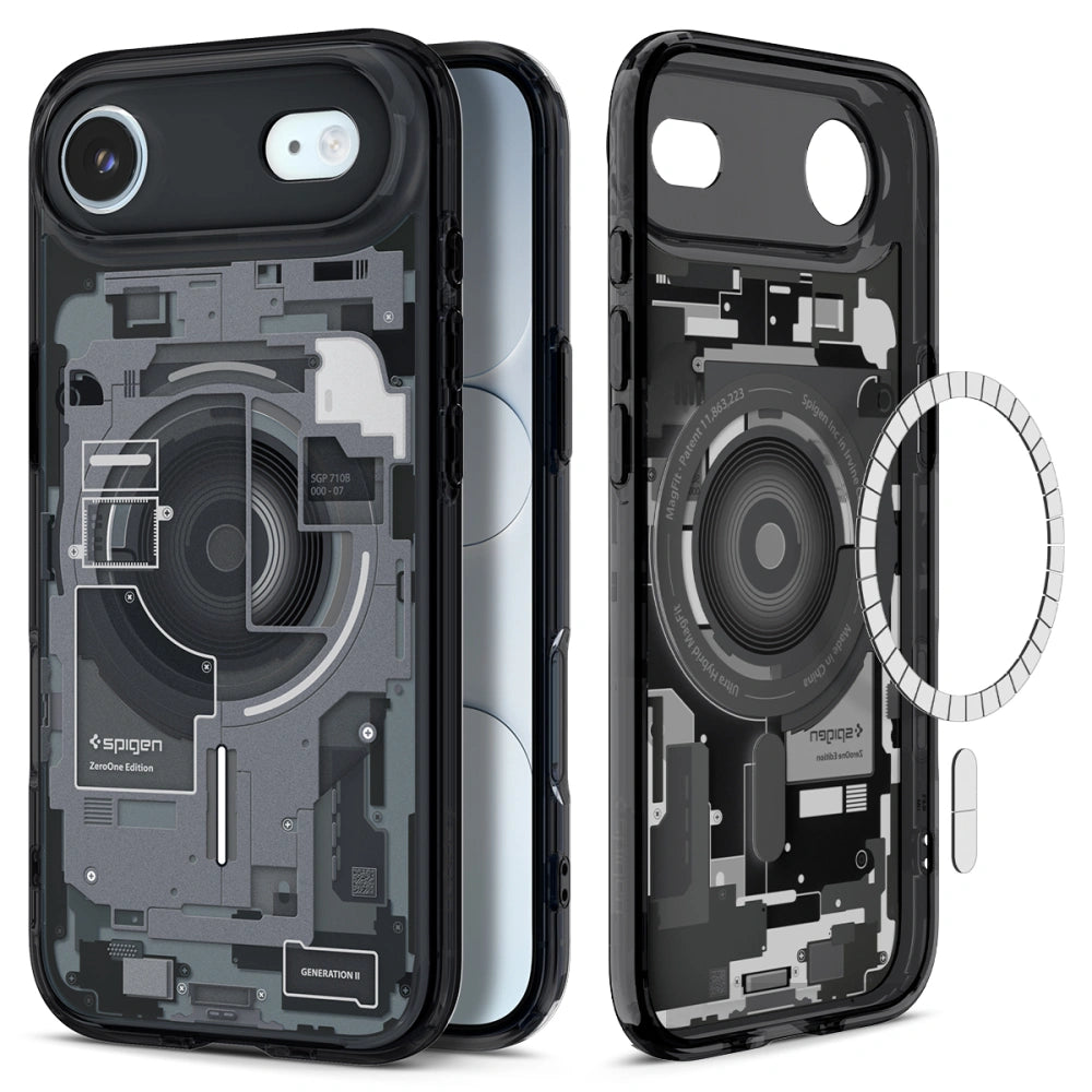Spigen iPhone Air - Ultra Hybrid Mag - Σκληρή Θήκη με Πλαίσιο Σιλικόνης Και MagSafe - Zero One Black