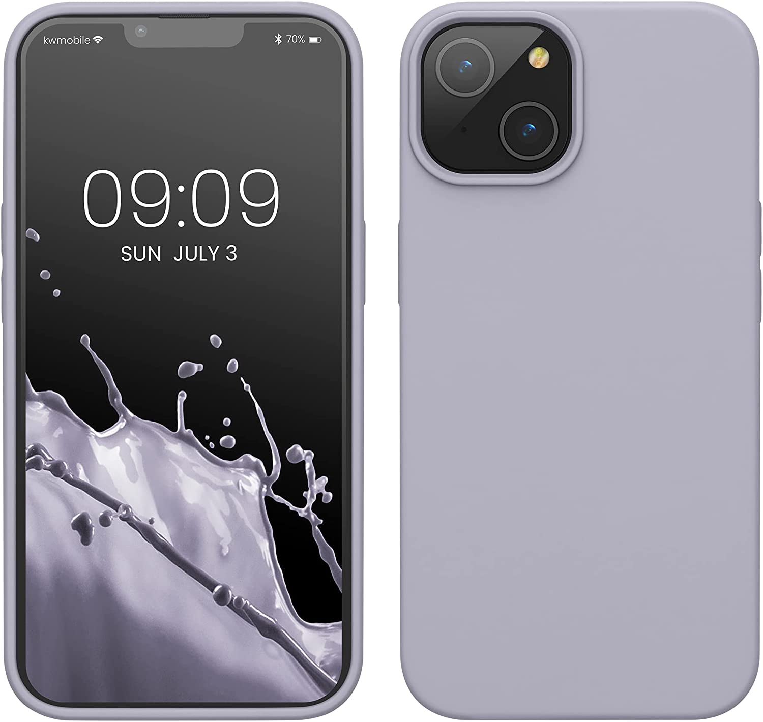 KW iPhone 14 Θήκη Σιλικόνης TPU - Light Lavender - 59071.139