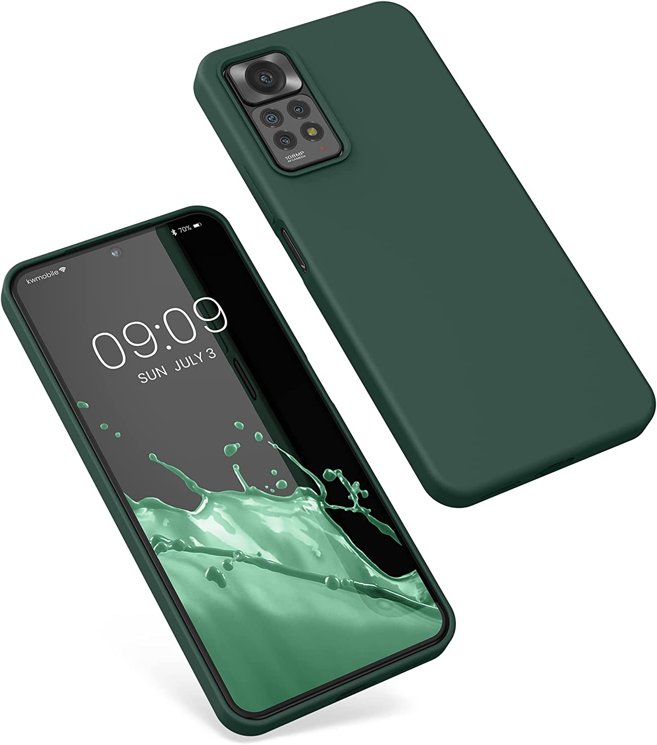 KW Xiaomi Redmi Note 11 Pro / Note 11 Pro 5G Θήκη Σιλικόνης Rubberized TPU - Moss Green - 57373.169