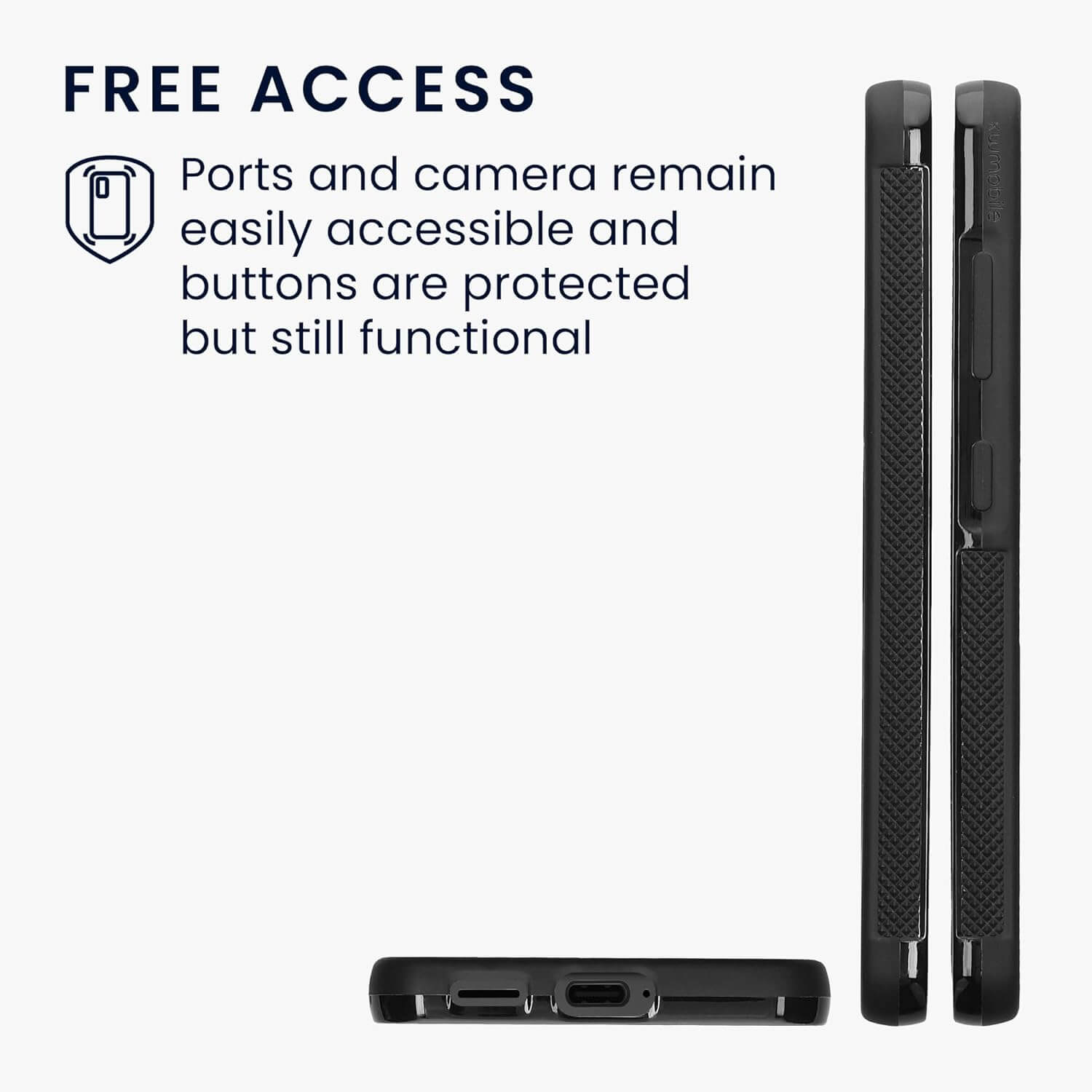 KW Samsung Galaxy S25 Θήκη από Φυσικό Ξύλο και Carbon - Dark Brown / Black