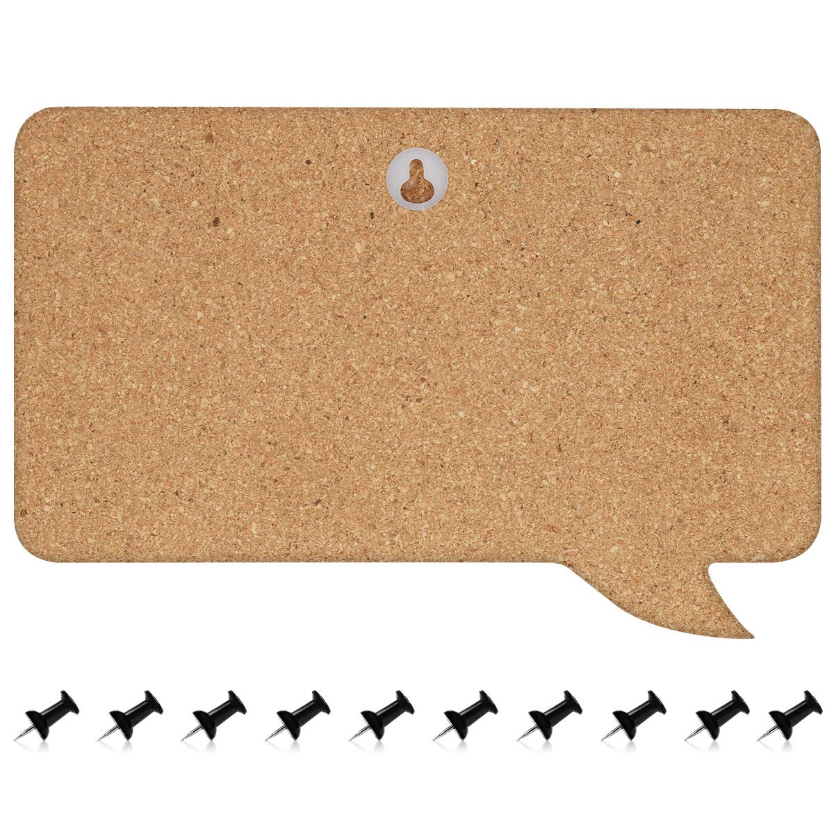 Navaris Cork Notice Board Set Τρεις Πίνακες Ανακοινώσεων με Πινέζες - Brown / Black - 45367.03