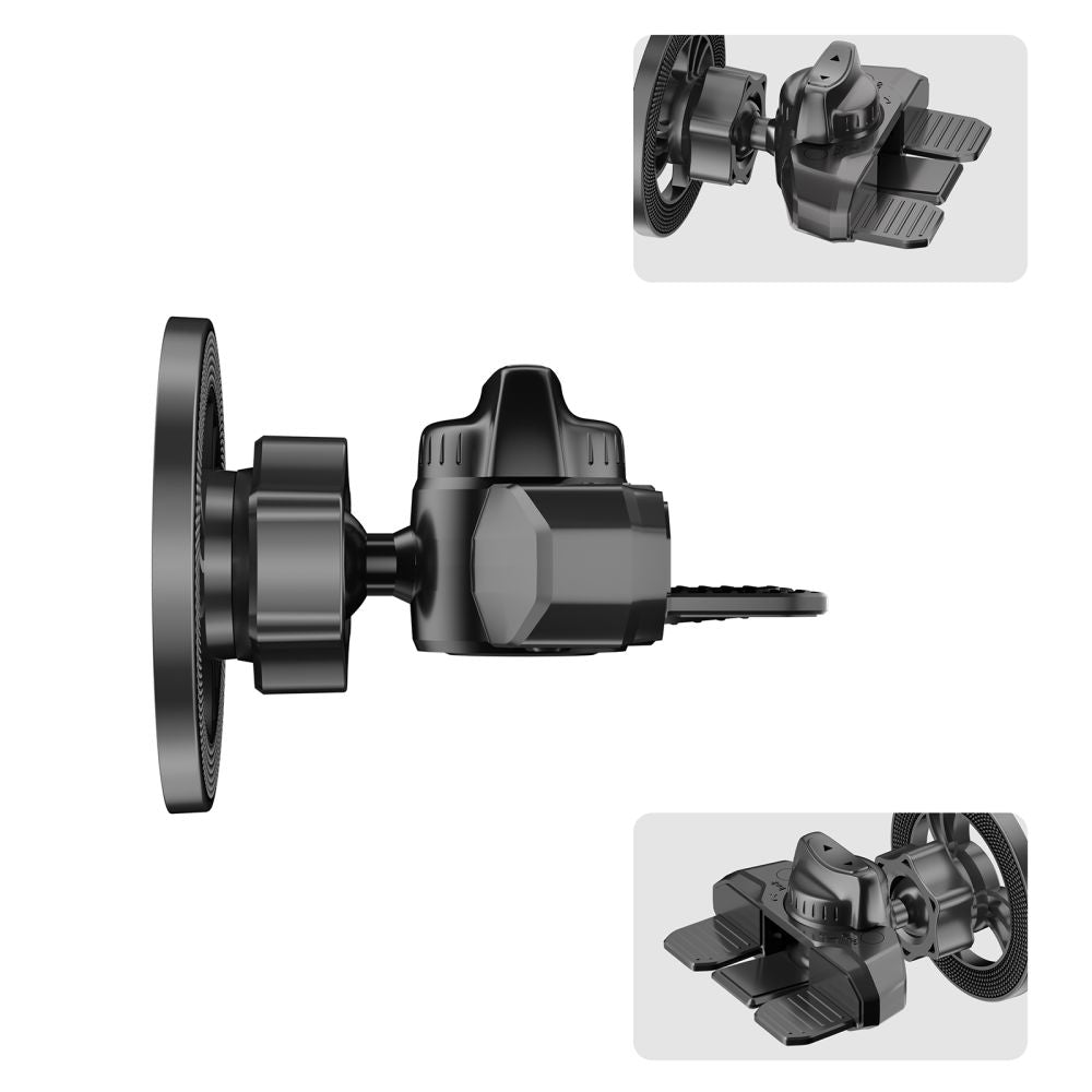 Tech-Protect N56 Μαγνητική MagSafe Βάση Αυτοκινήτου για τον Αεραγωγό και την Υποδοχή CD - Black