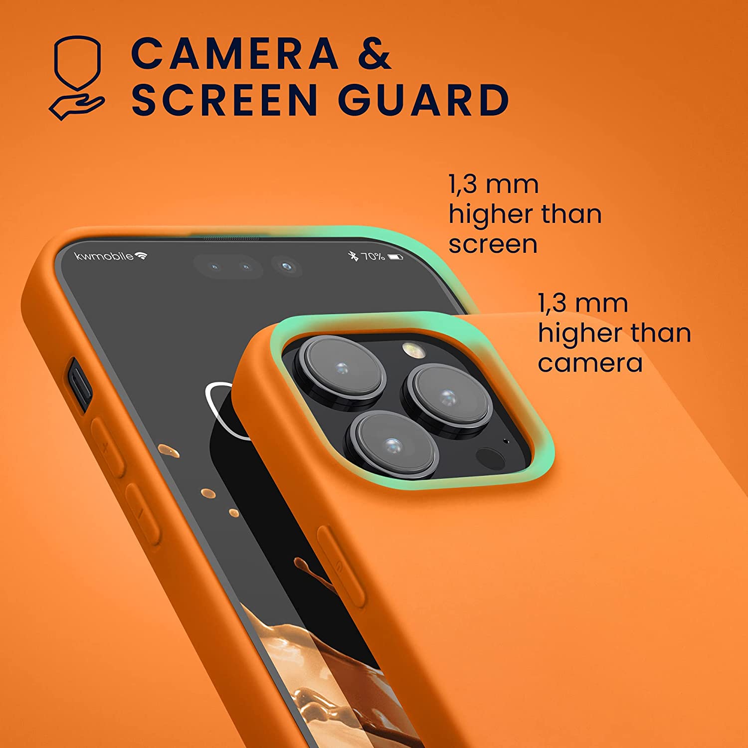 KW iPhone 14 Pro Max Λεπτή Θήκη Σιλικόνης TPU - Fruity Orange - 59078.150