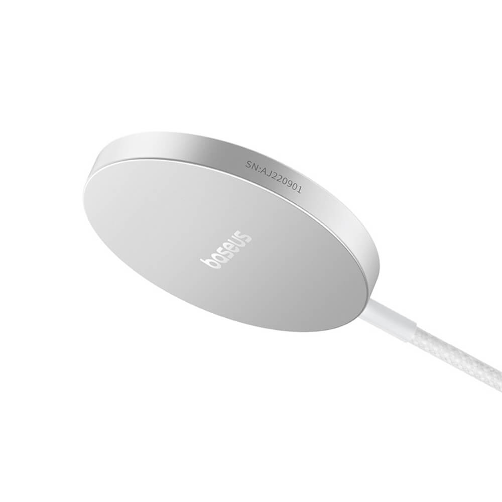 Baseus Simple Mini4 Air 15W Ασύρματος Φορτιστής MagSafe - Frost Silver