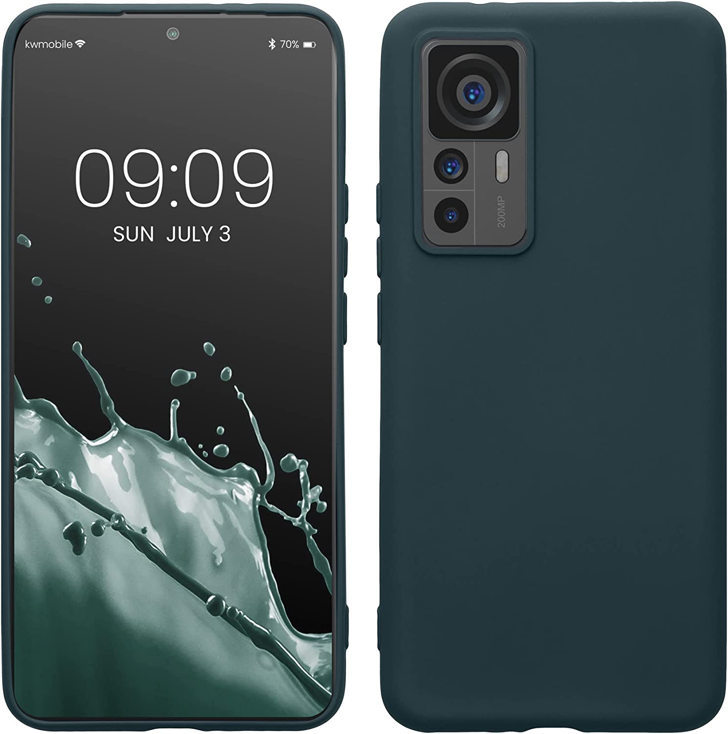 KW Xiaomi 12T / 12T Pro Θήκη Σιλικόνης Rubberized TPU - Dark Slate - 60213.202