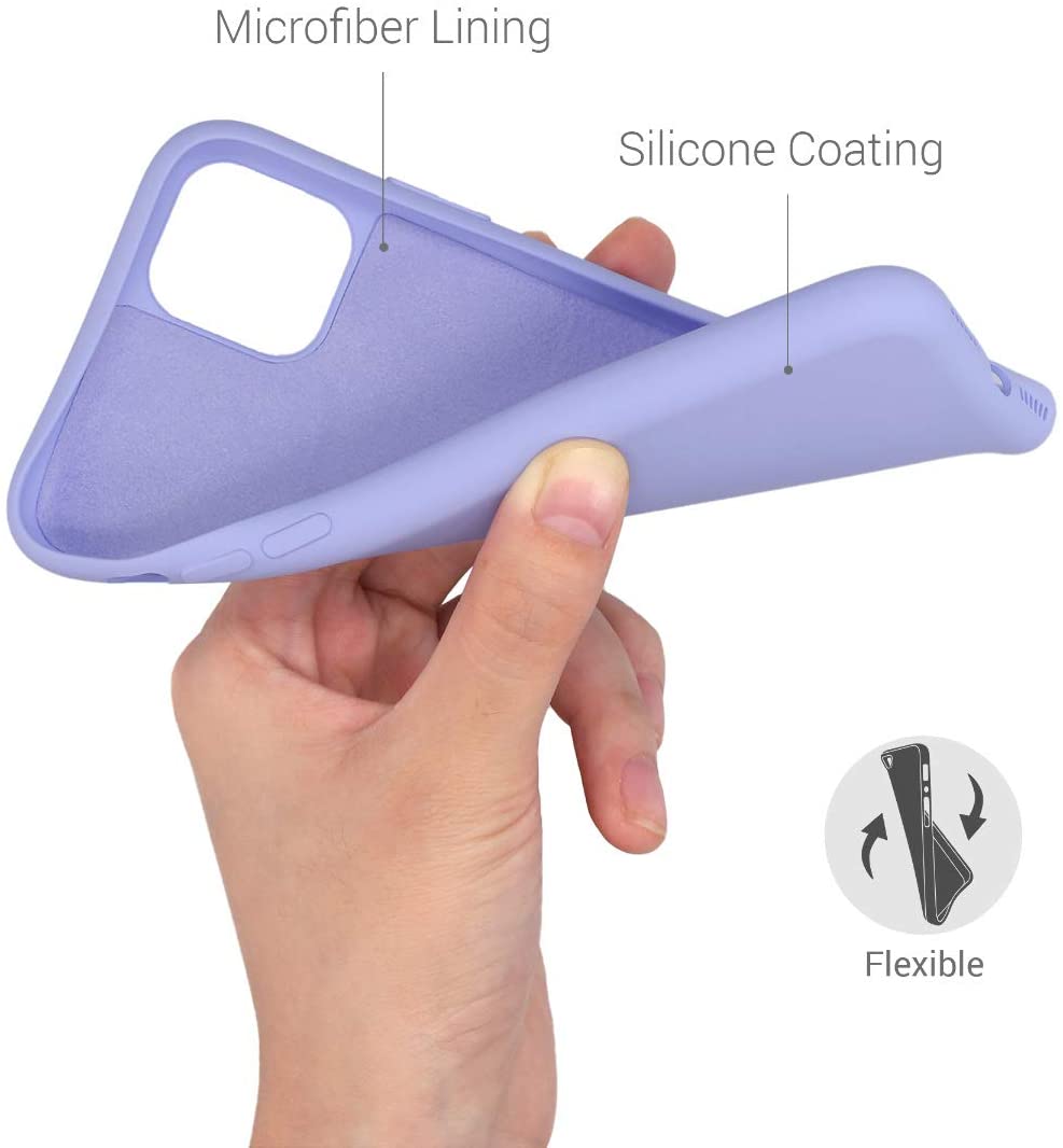 KW iPhone 11 Θήκη Σιλικόνης Rubberized TPU - Light Lavender - 50791.139