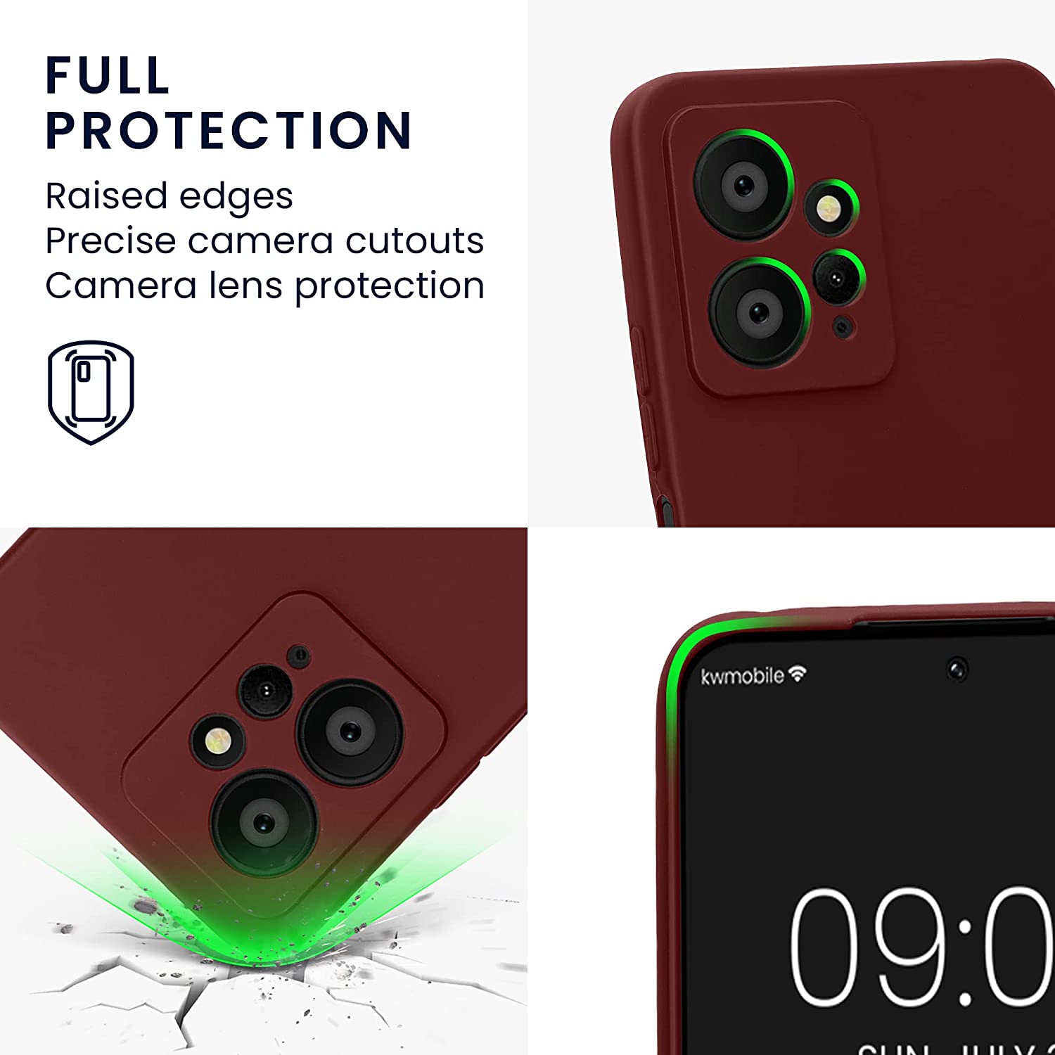 KW Xiaomi Redmi Note 12 4G Θήκη Σιλικόνης TPU - Bordeaux Purple - 61181.187